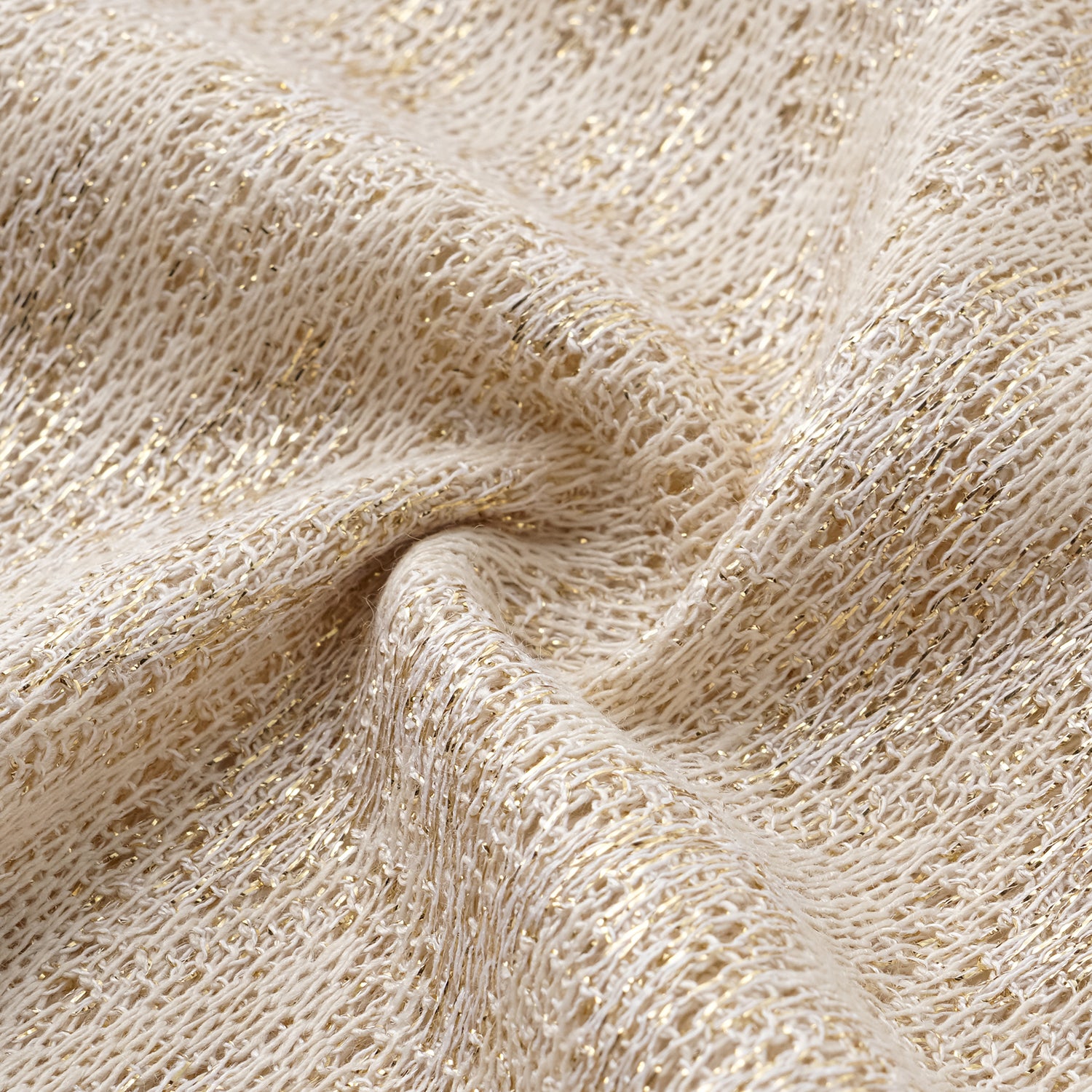 “Summer Diary” 義大利Chevron山形金縷織紋針織開衫—Isle Breeze沙嶼暖風