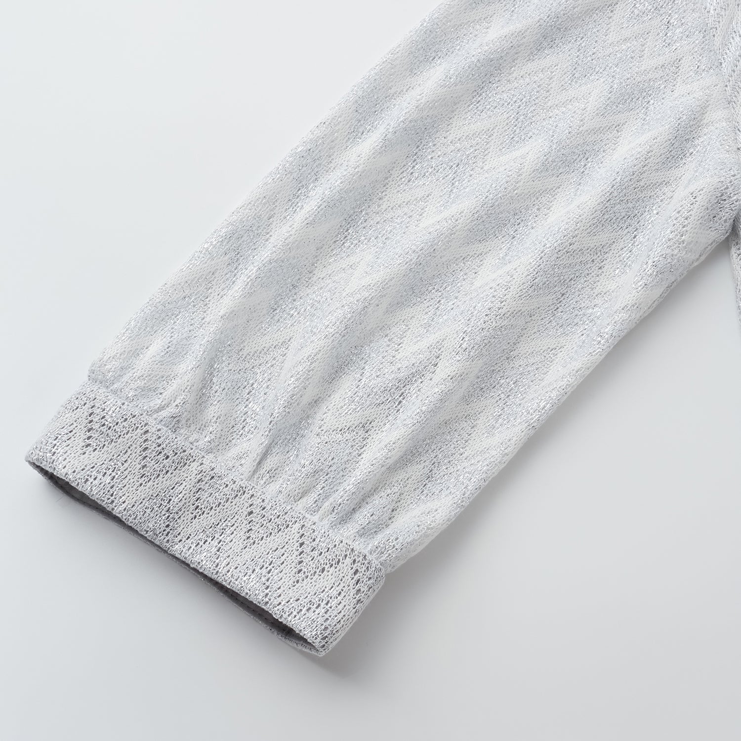 “Summer Diary” 義大利Chevron山形銀燦織紋針織開衫—Hazy Vale煙嵐悠境