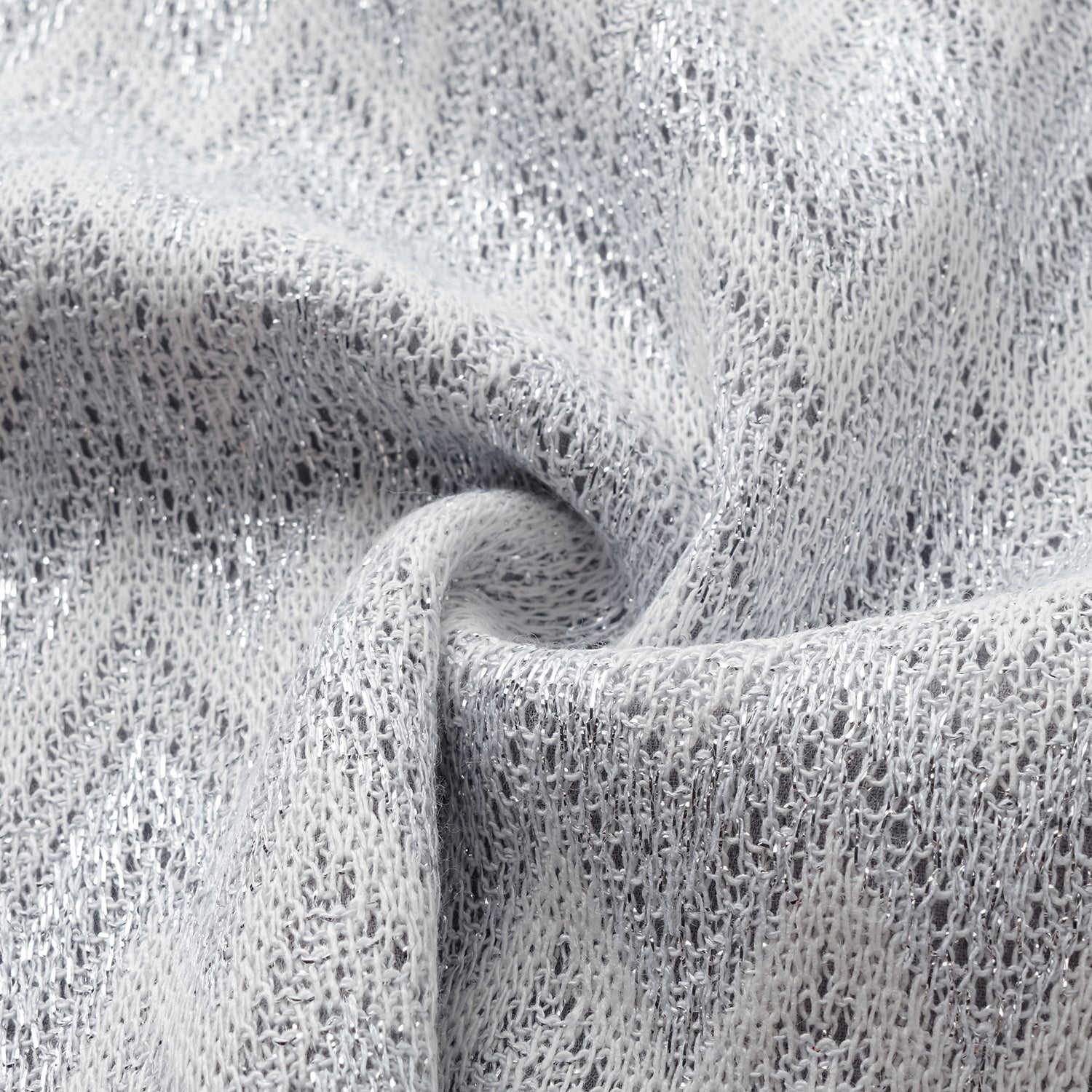 “Summer Diary” 義大利Chevron山形銀燦織紋針織開衫—Hazy Vale煙嵐悠境