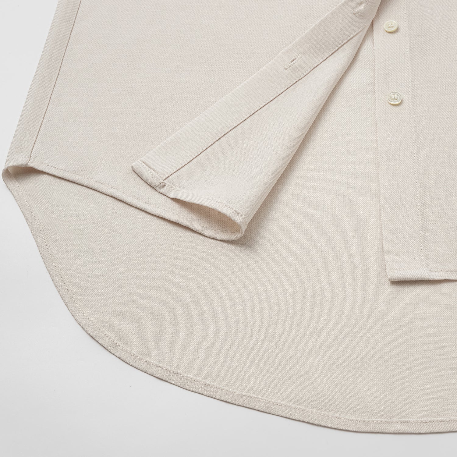 “知性時刻” 特殊絲竹肌理工藝醋酸襯衫—茶曦