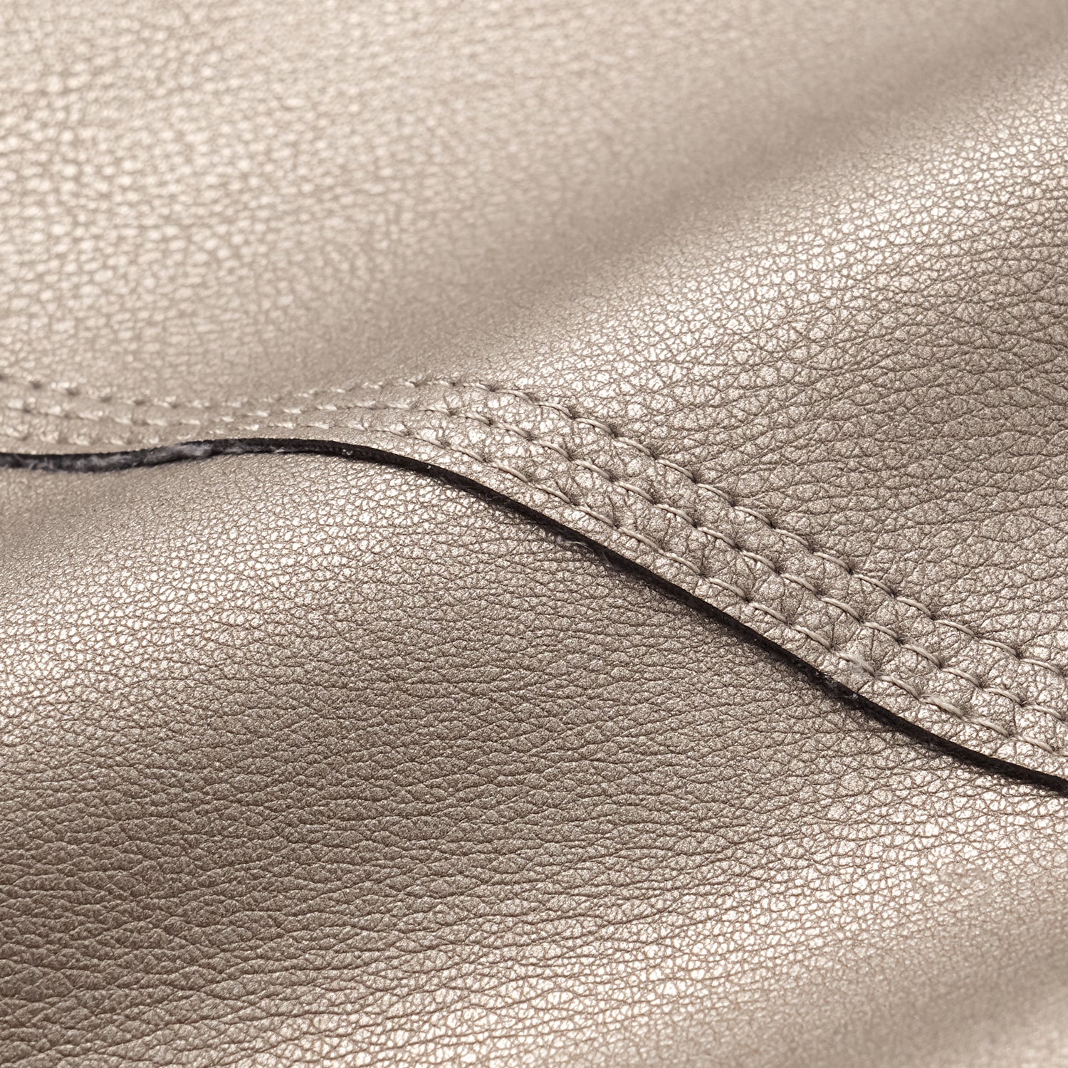 Easy-go Chic” 純素皮切皮工藝九分褲—夜幕金