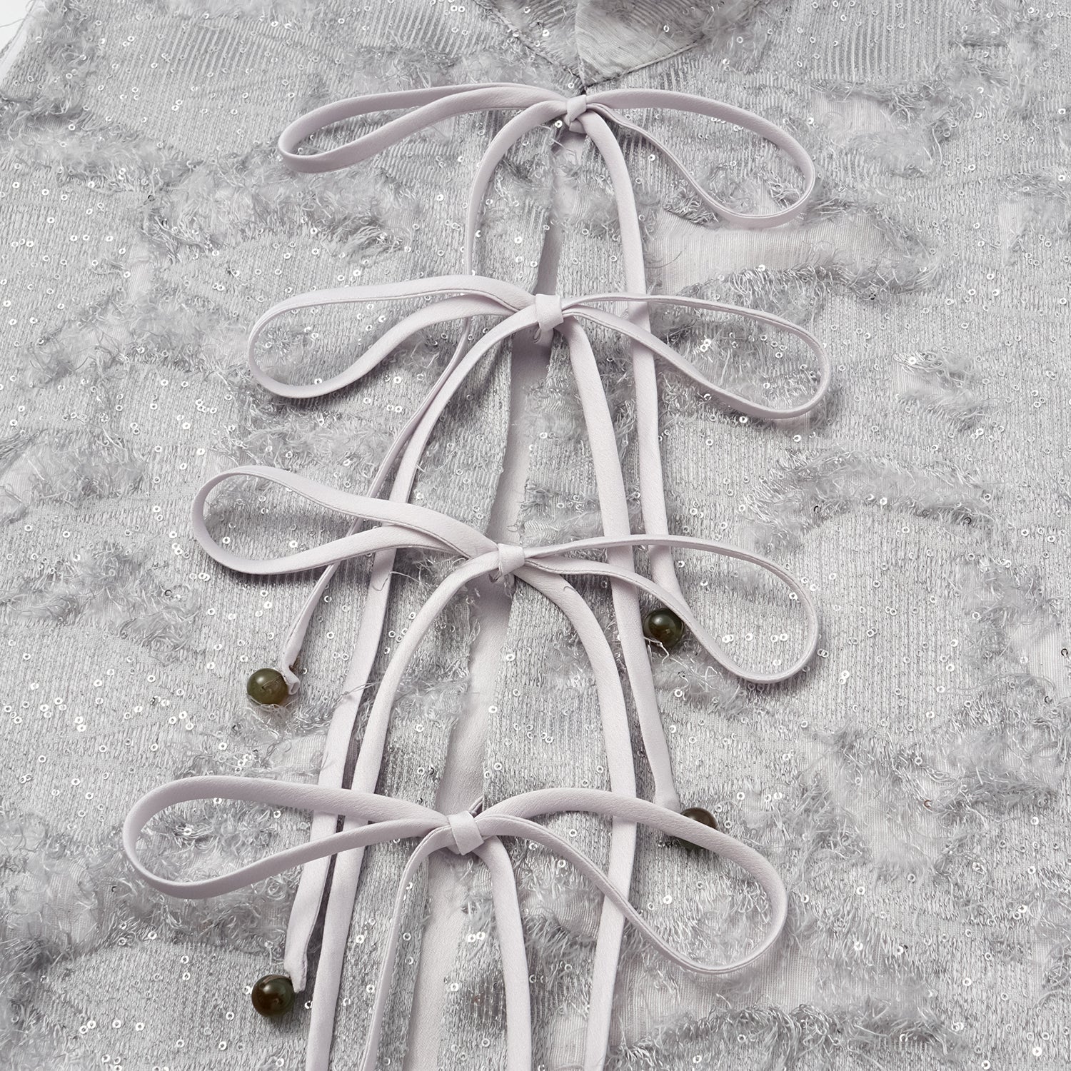 "Imperial Garden Teatime."義大利羽繡流蘇工藝輕國風背心—曦羽