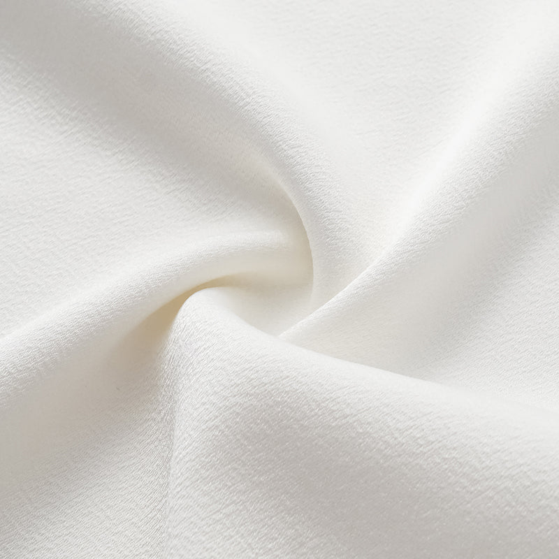 "Mayfair Datenight." Crystal scale acetate Hepburn collar top - white 