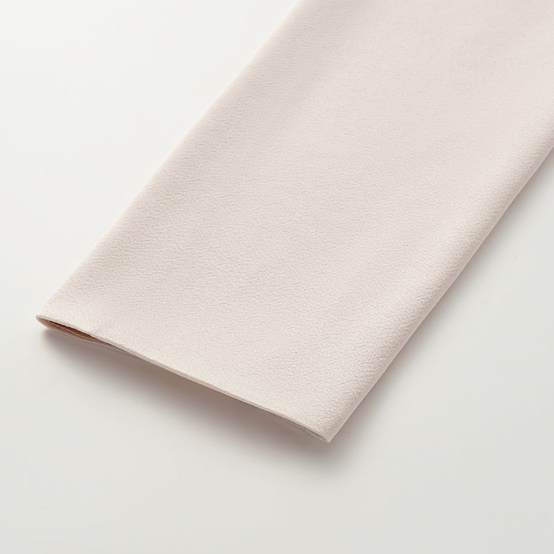 "Mayfair Datenight." Crystal scales acetate Hepburn collar top - nude 