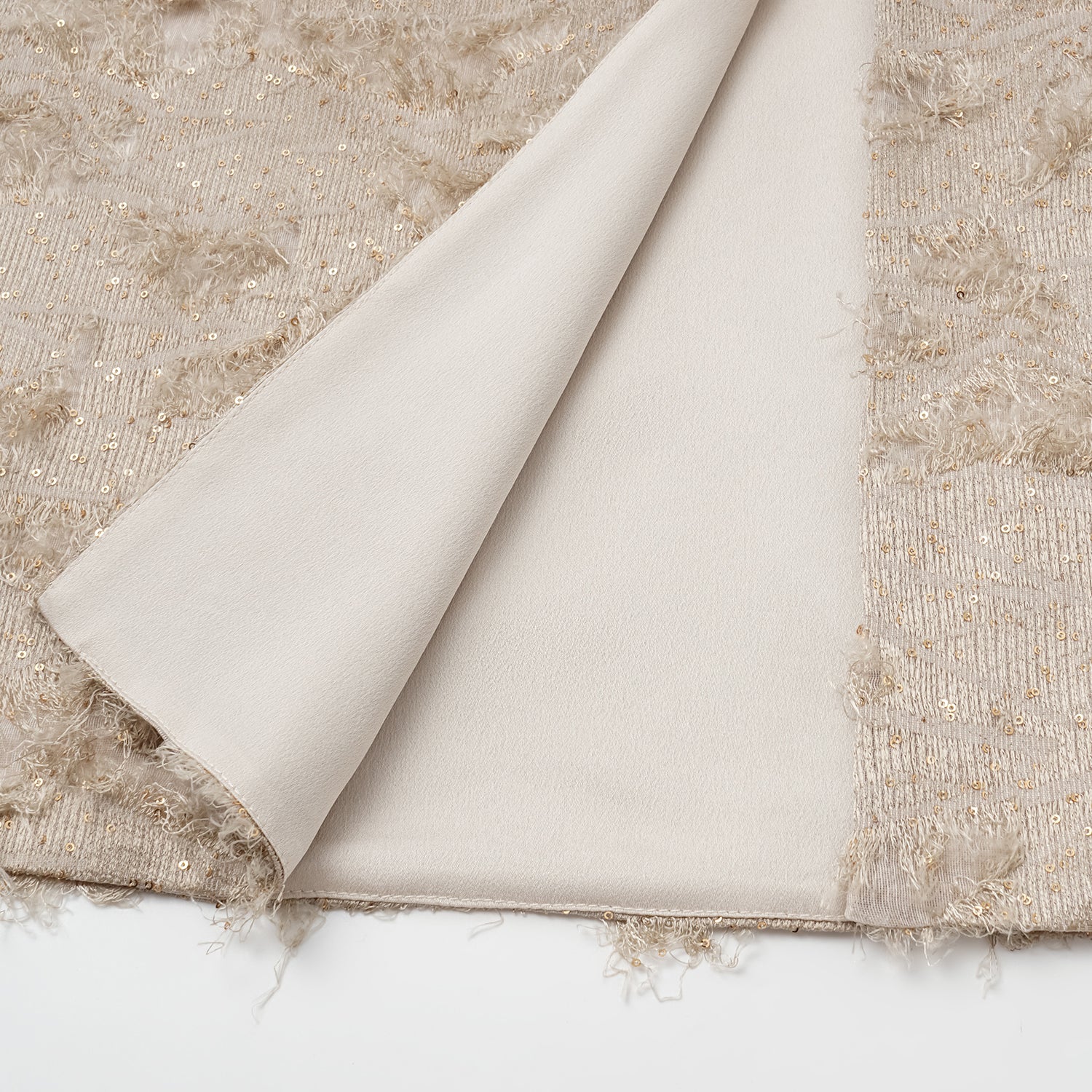 "Imperial Garden Teatime."義大利羽繡流蘇工藝輕國風背心—暮羽