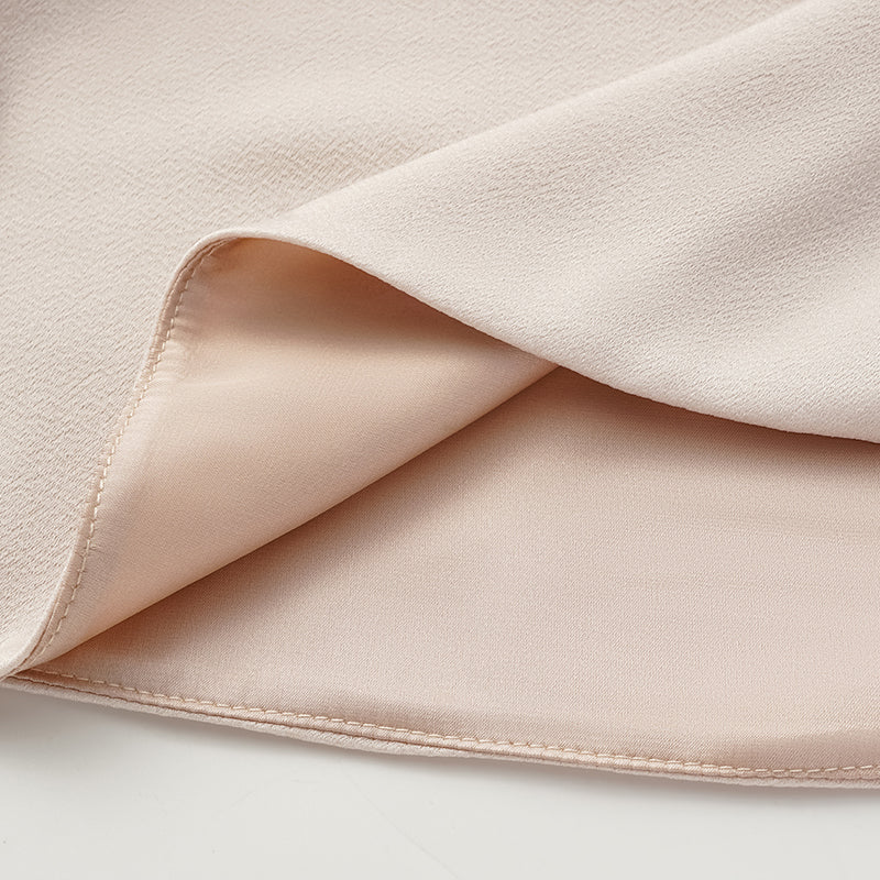 "Mayfair Datenight." Crystal scales acetate Hepburn collar top - nude 