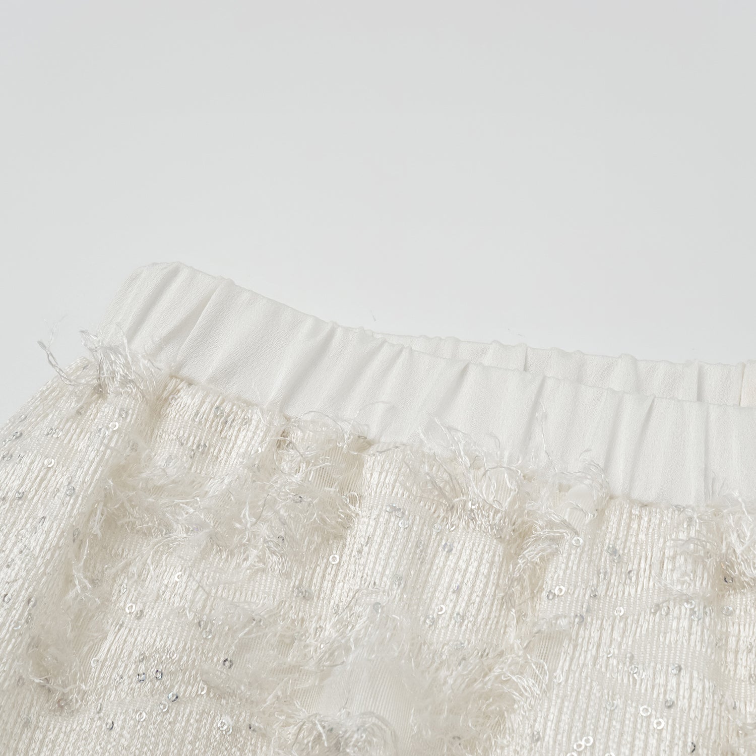 "Imperial Garden Teatime"義大利羽繡流蘇工藝輕國風闊腿長褲—雲羽