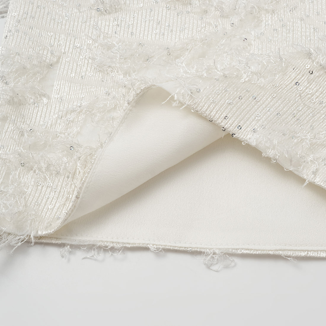 "Imperial Garden Teatime" Italian Feather Embroidery Tassel Craft Wide Leg Trousers - Yunyu 