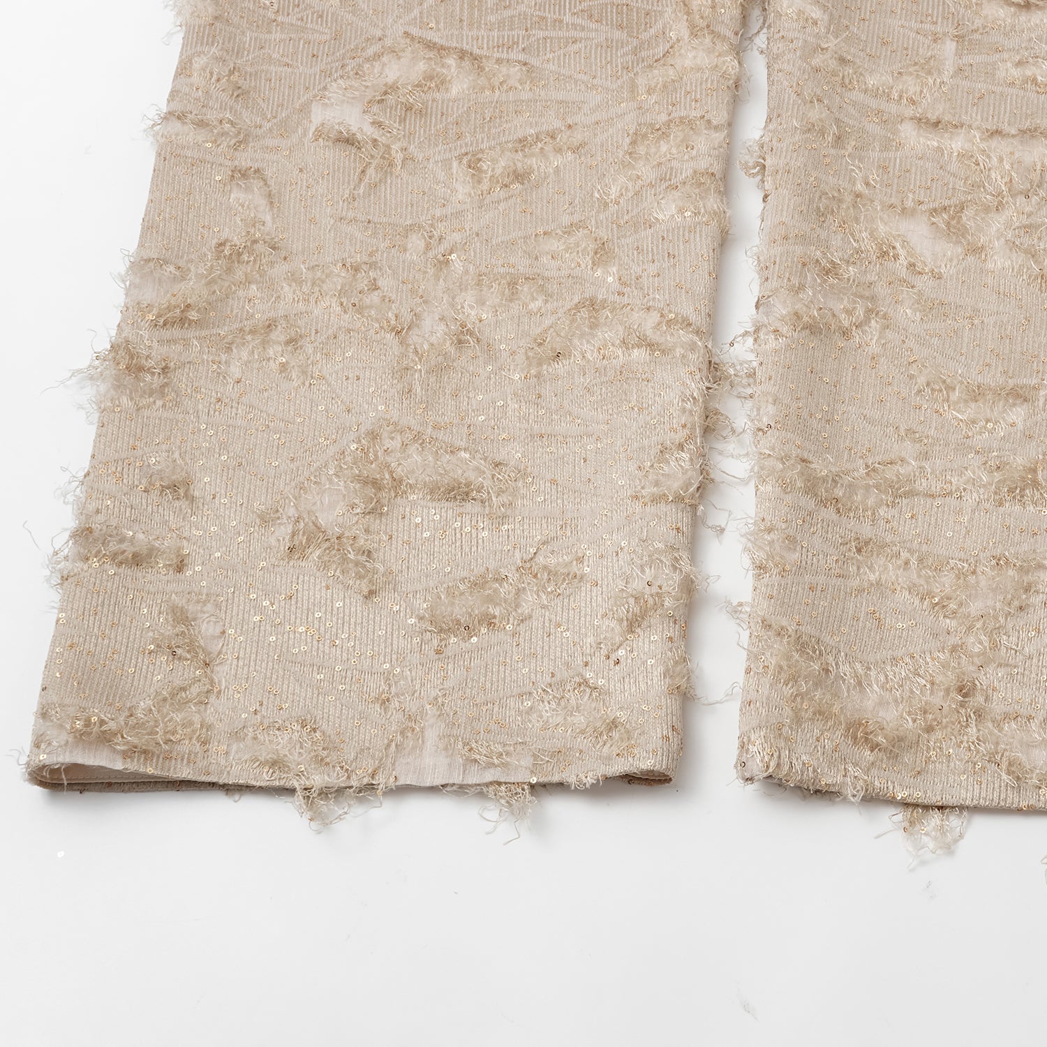 "Imperial Garden Teatime"義大利羽繡流蘇工藝輕國風闊腿長褲—暮羽