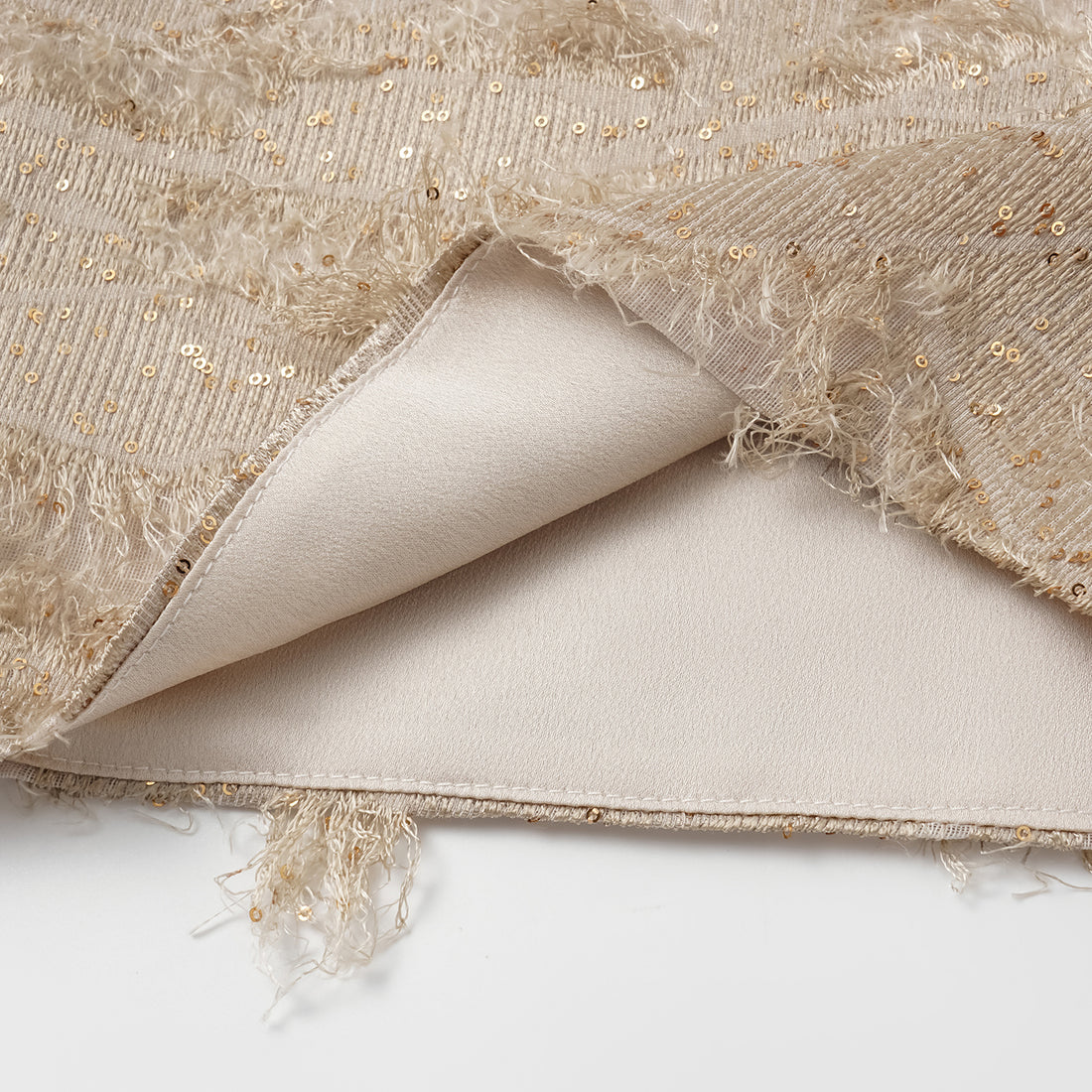 "Imperial Garden Teatime"義大利羽繡流蘇工藝輕國風闊腿長褲—暮羽