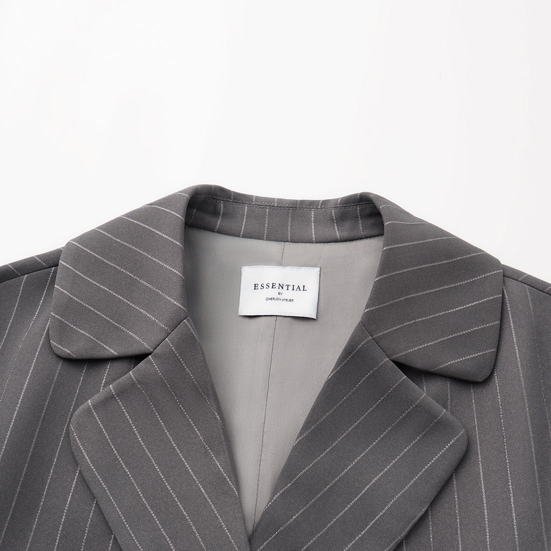 "Speak Sleek." 銀織工藝直條修身西裝外套—Urban Reverie藝境漫游