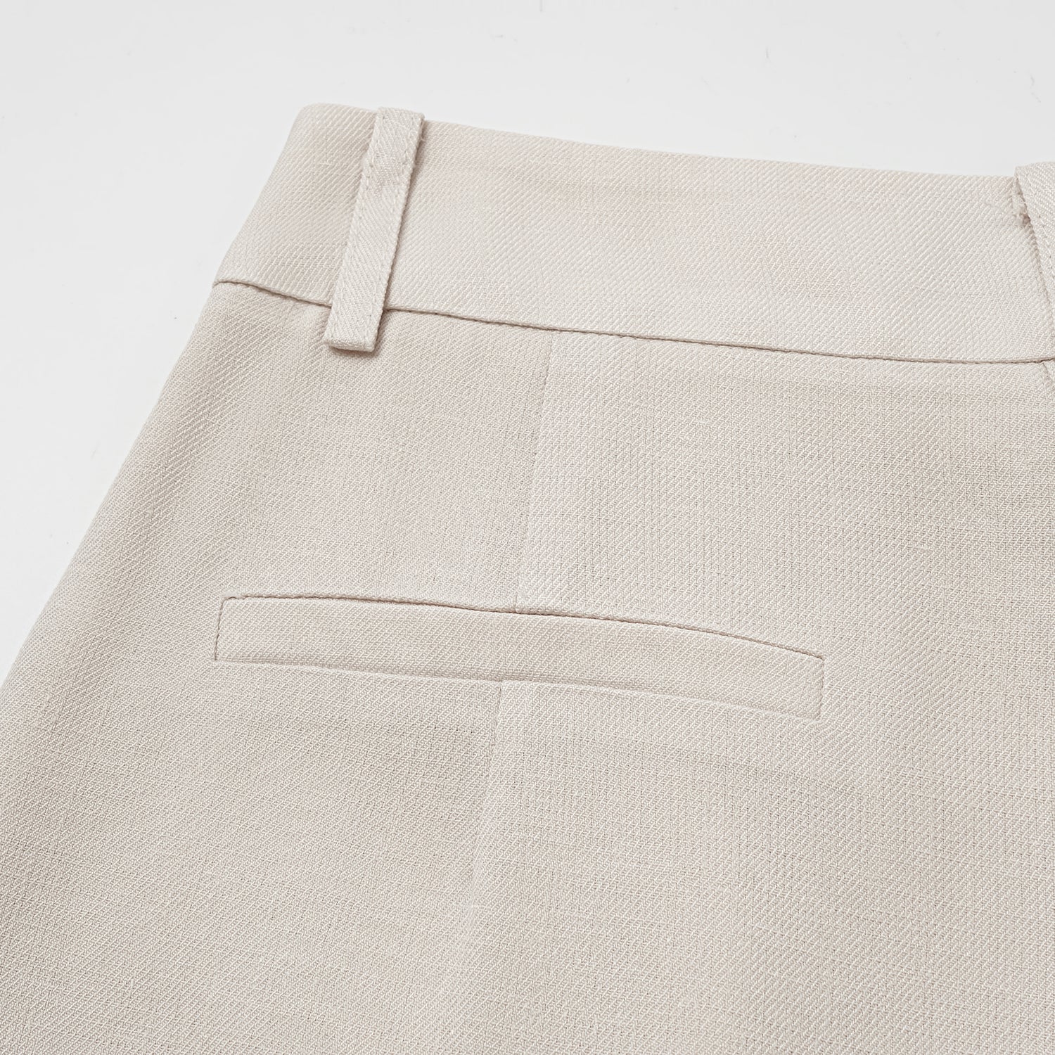 “知性時刻” 特殊絲竹肌理工藝醋酸短褲—茶曦