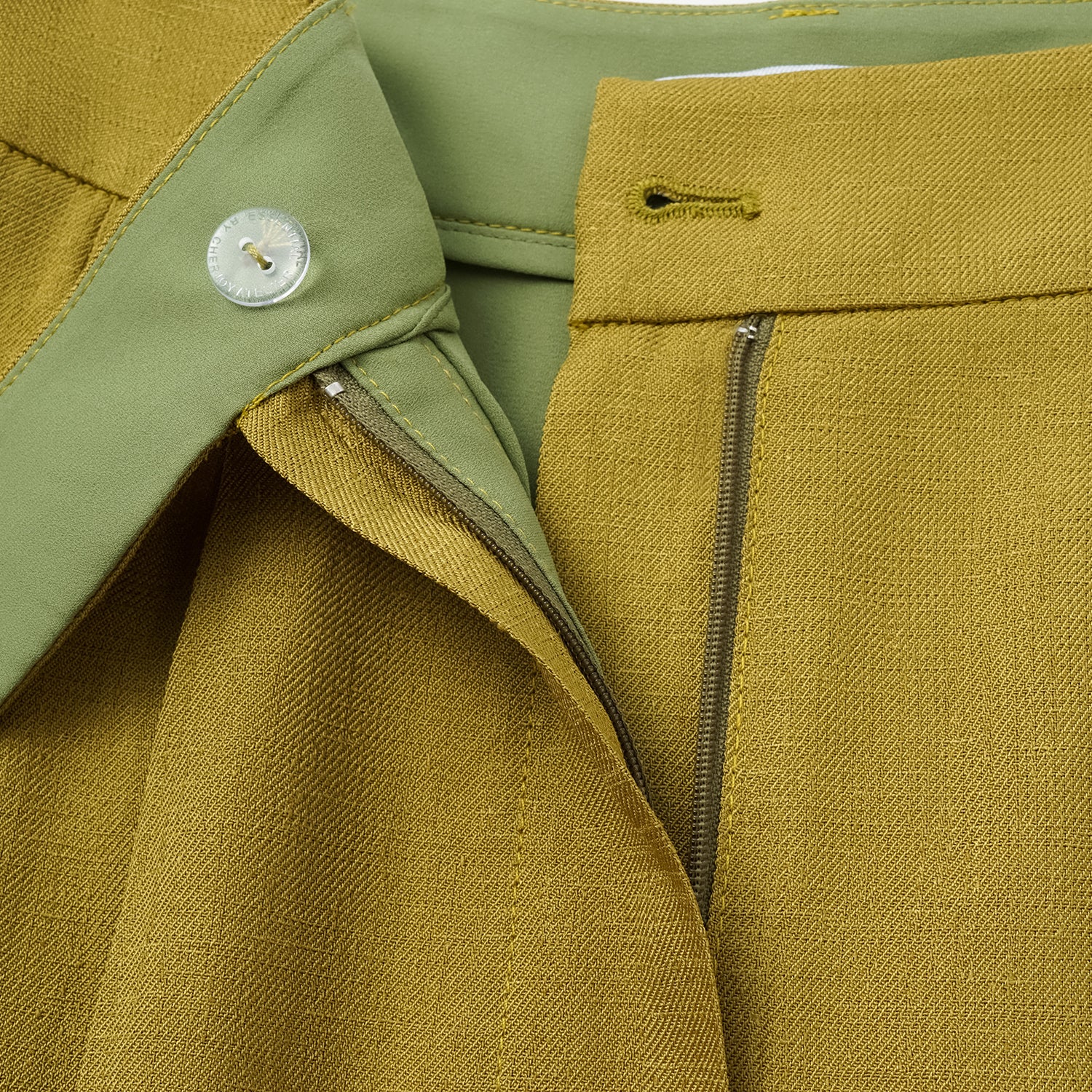 “知性時刻” 特殊絲竹肌理工藝醋酸短褲—暮薑