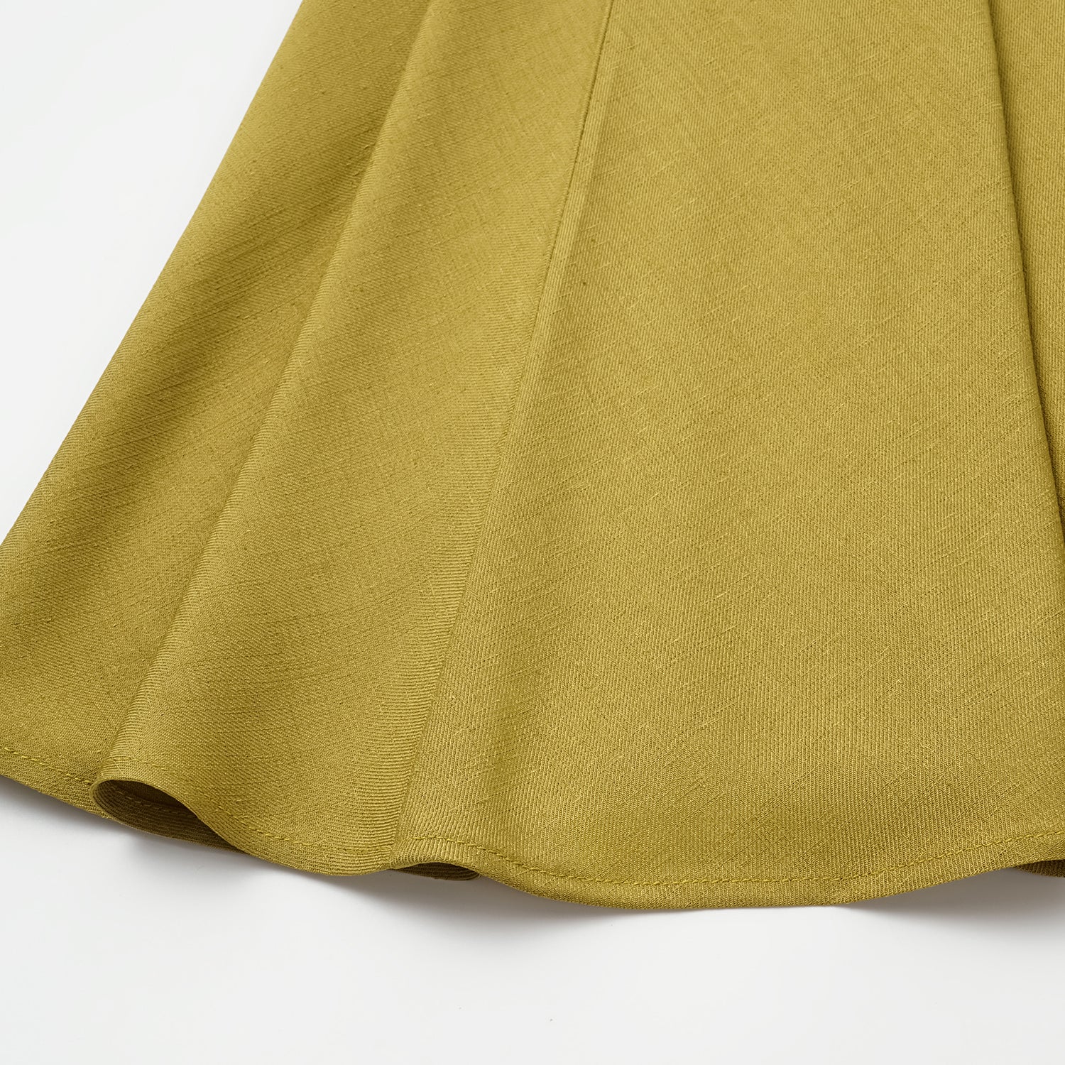 “知性時刻” 特殊絲竹肌理工藝醋酸襯衫洋裝—暮薑