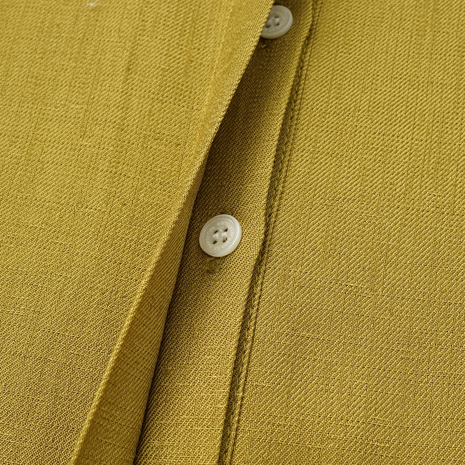 “知性時刻” 特殊絲竹肌理工藝醋酸襯衫洋裝—暮薑