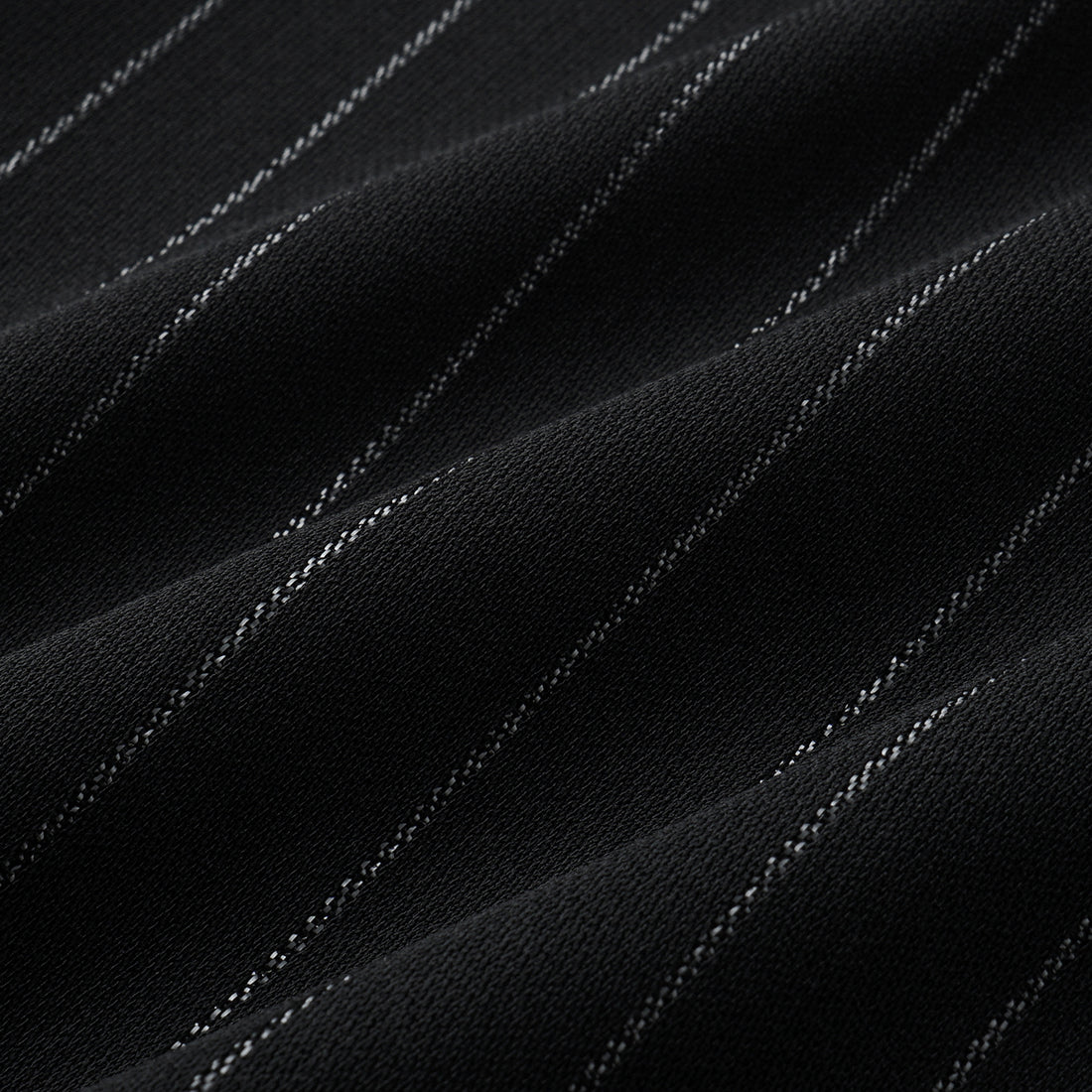 "Speak Sleek." 銀織工藝直條西裝喇叭褲—Shadow Rhythm沉光輕序