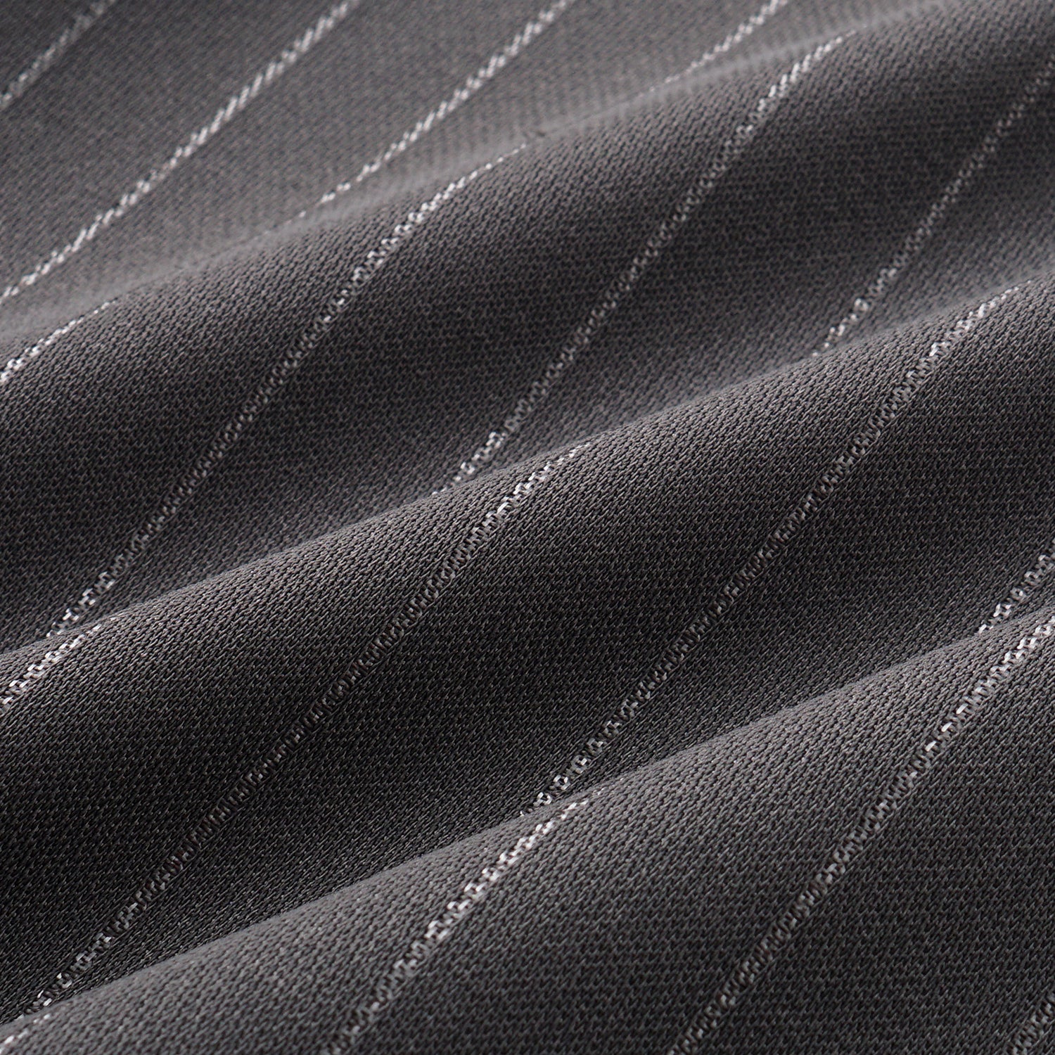 "Speak Sleek." 銀織工藝直條西裝喇叭褲—Urban Reverie藝境漫游