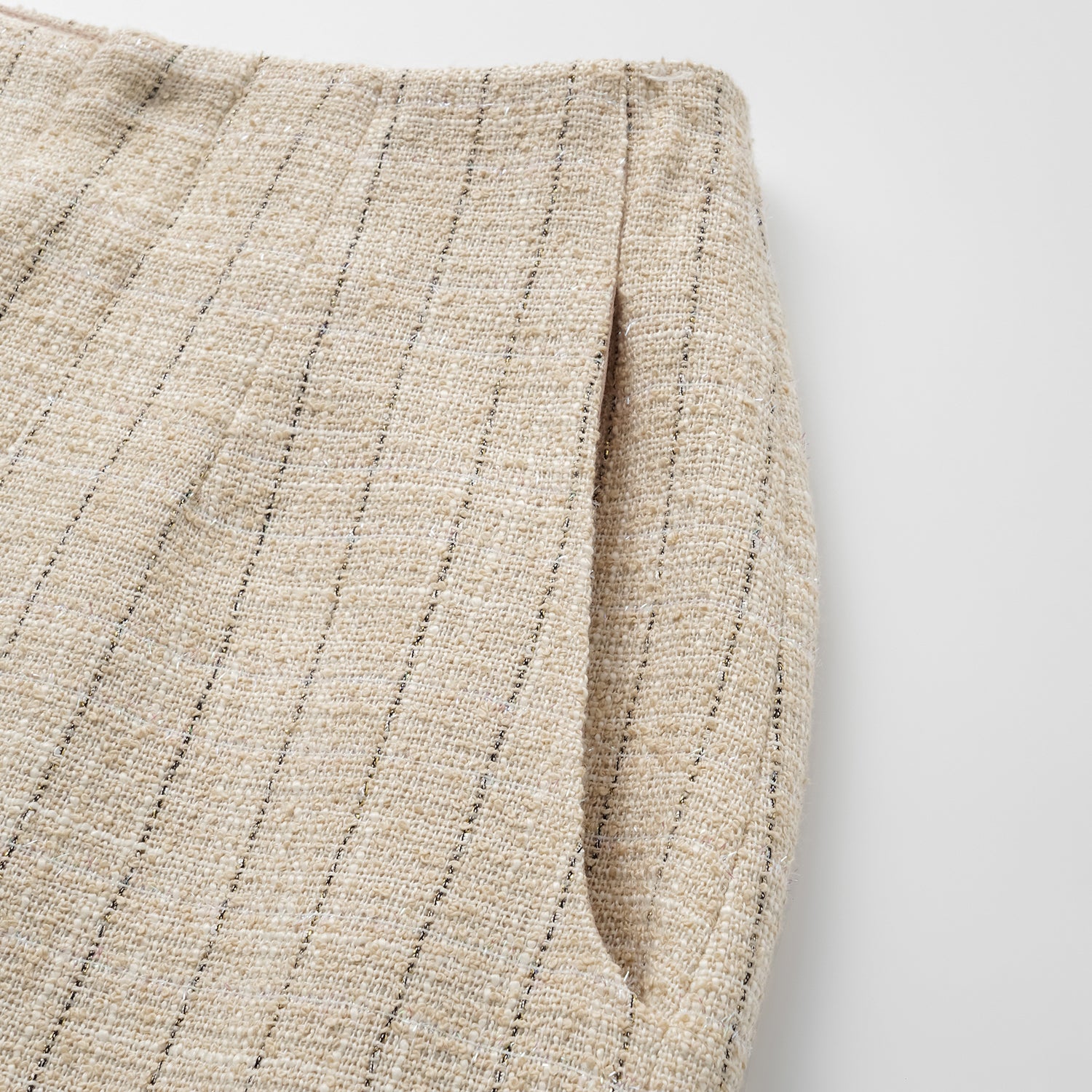 "Westminster Weekdays" 輕薄花呢鉛筆裙—Vanilla Soufflé