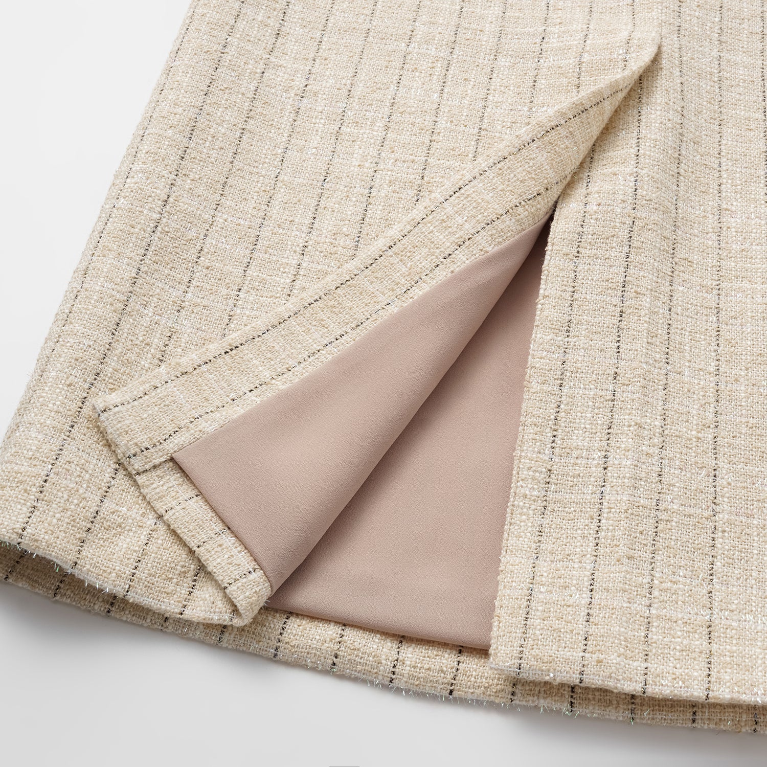 "Westminster Weekdays" 輕薄花呢鉛筆裙—Vanilla Soufflé