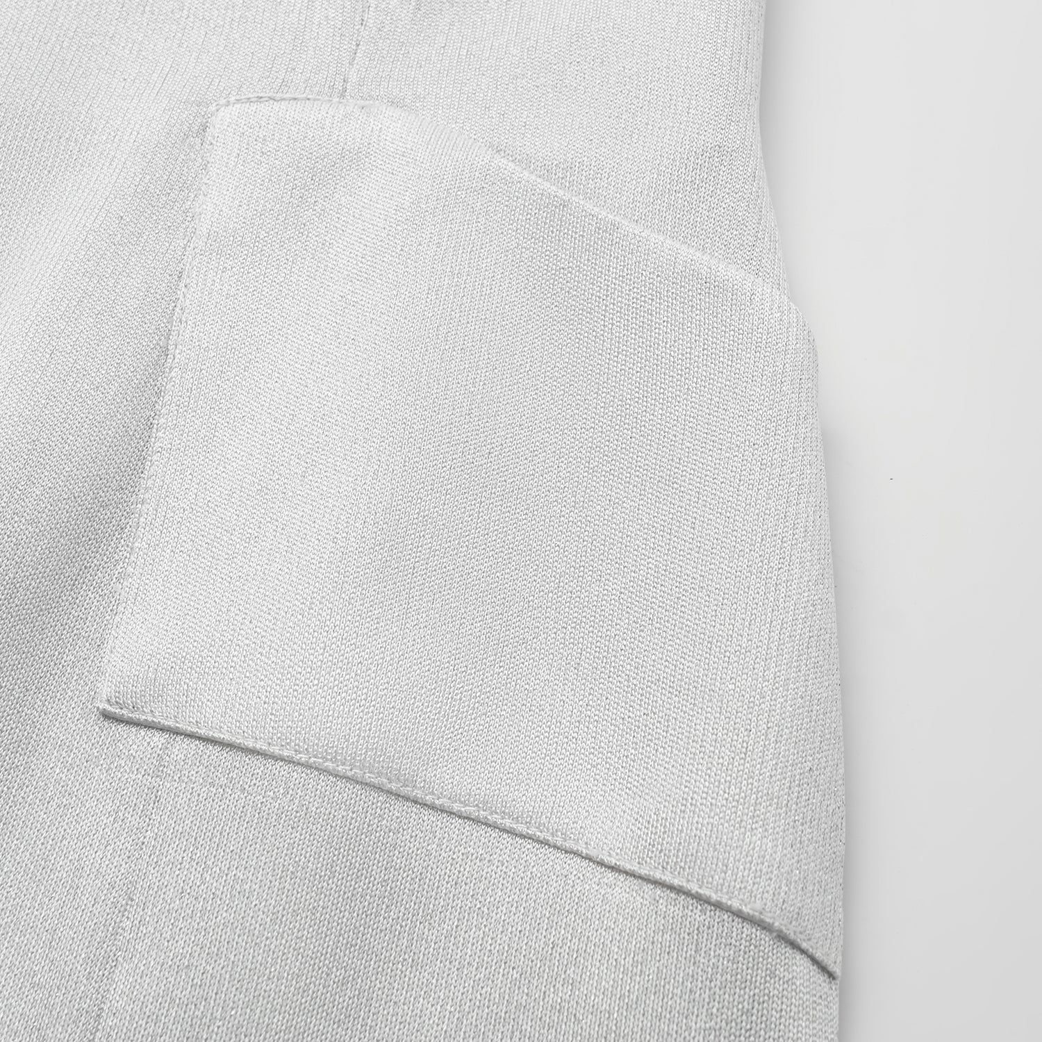 “Easy Go Chic” 醋酸針織面料鉛筆裙 — 銀白