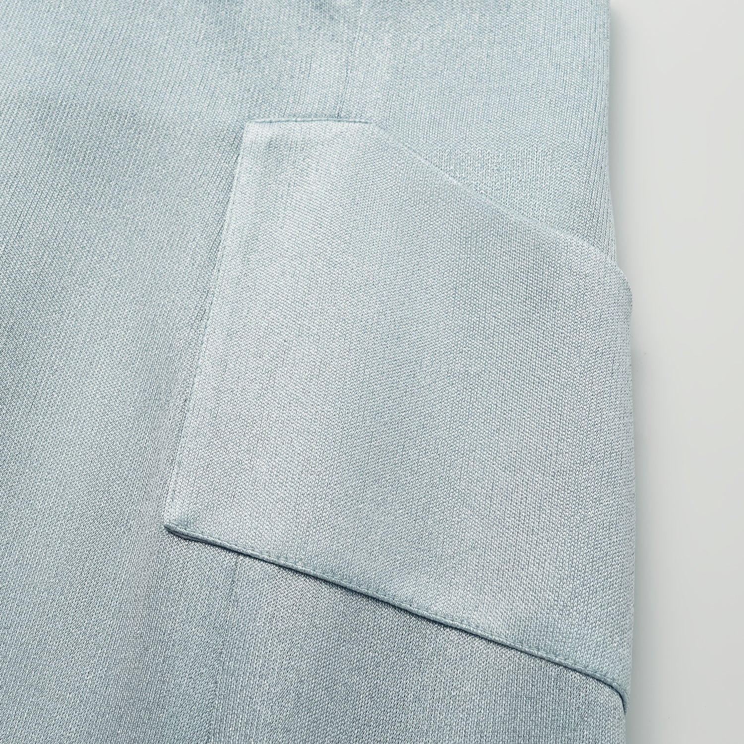 “Easy Go Chic” 醋酸針織面料鉛筆裙 — 淺藍