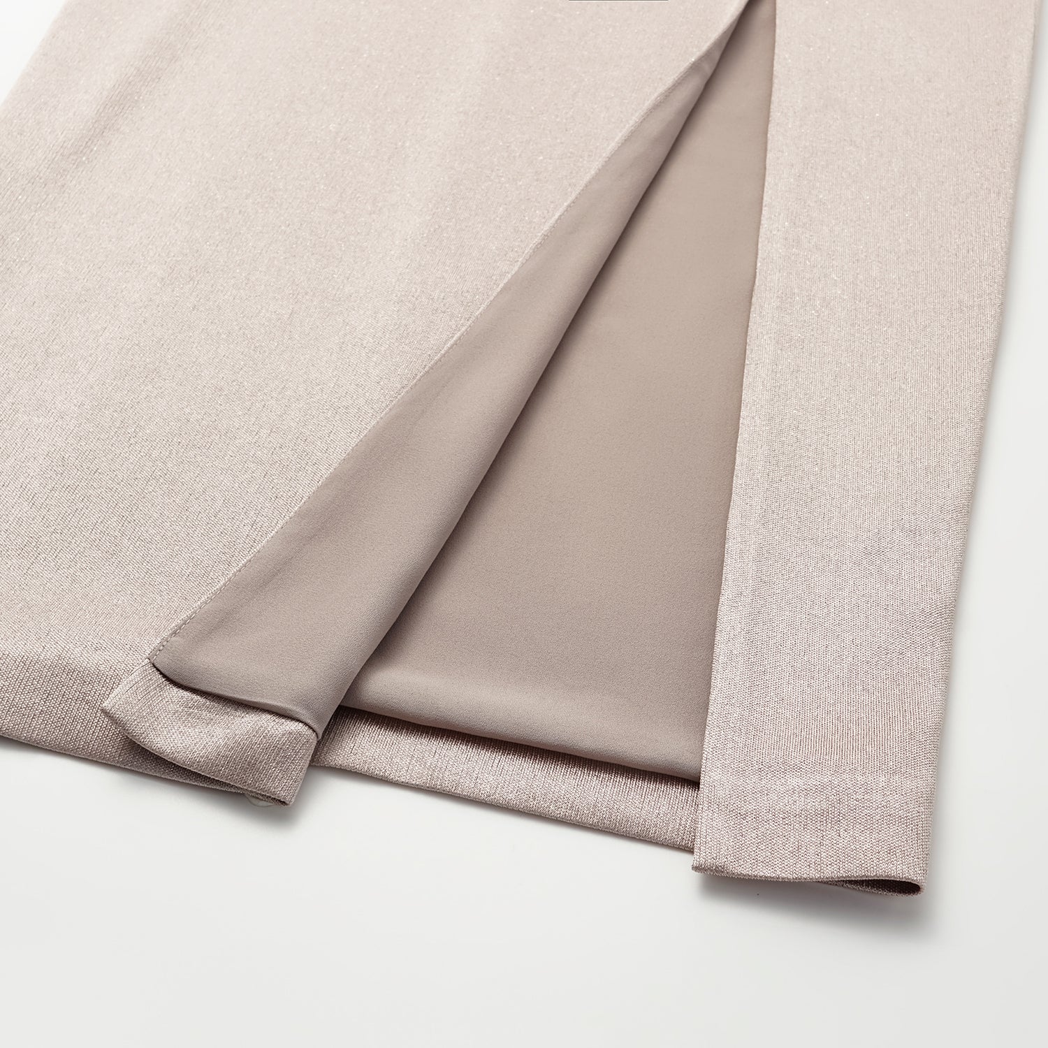 “Easy Go Chic” 醋酸針織面料鉛筆裙 — 咖啡