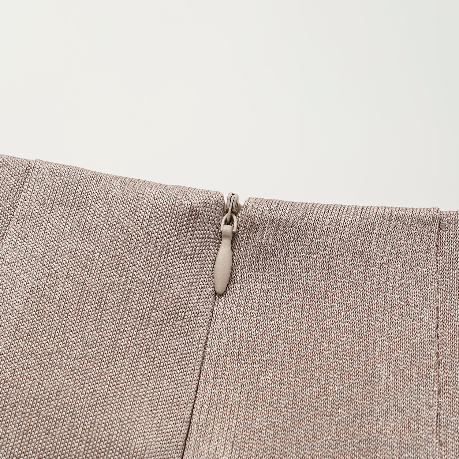 “Easy Go Chic” 醋酸針織面料鉛筆裙 — 咖啡