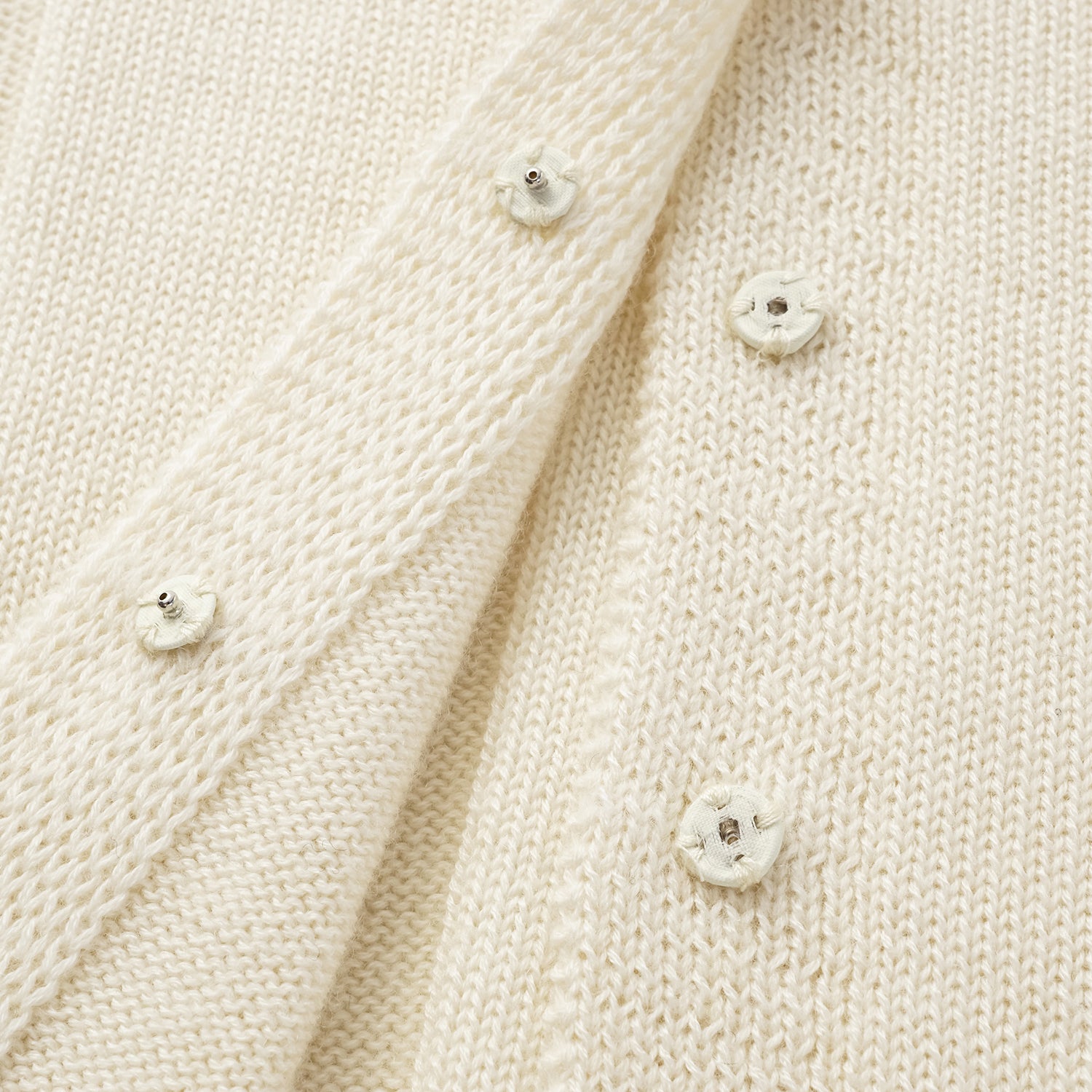 “Autumn Diary” 100%Cashmere V領背心—Milk