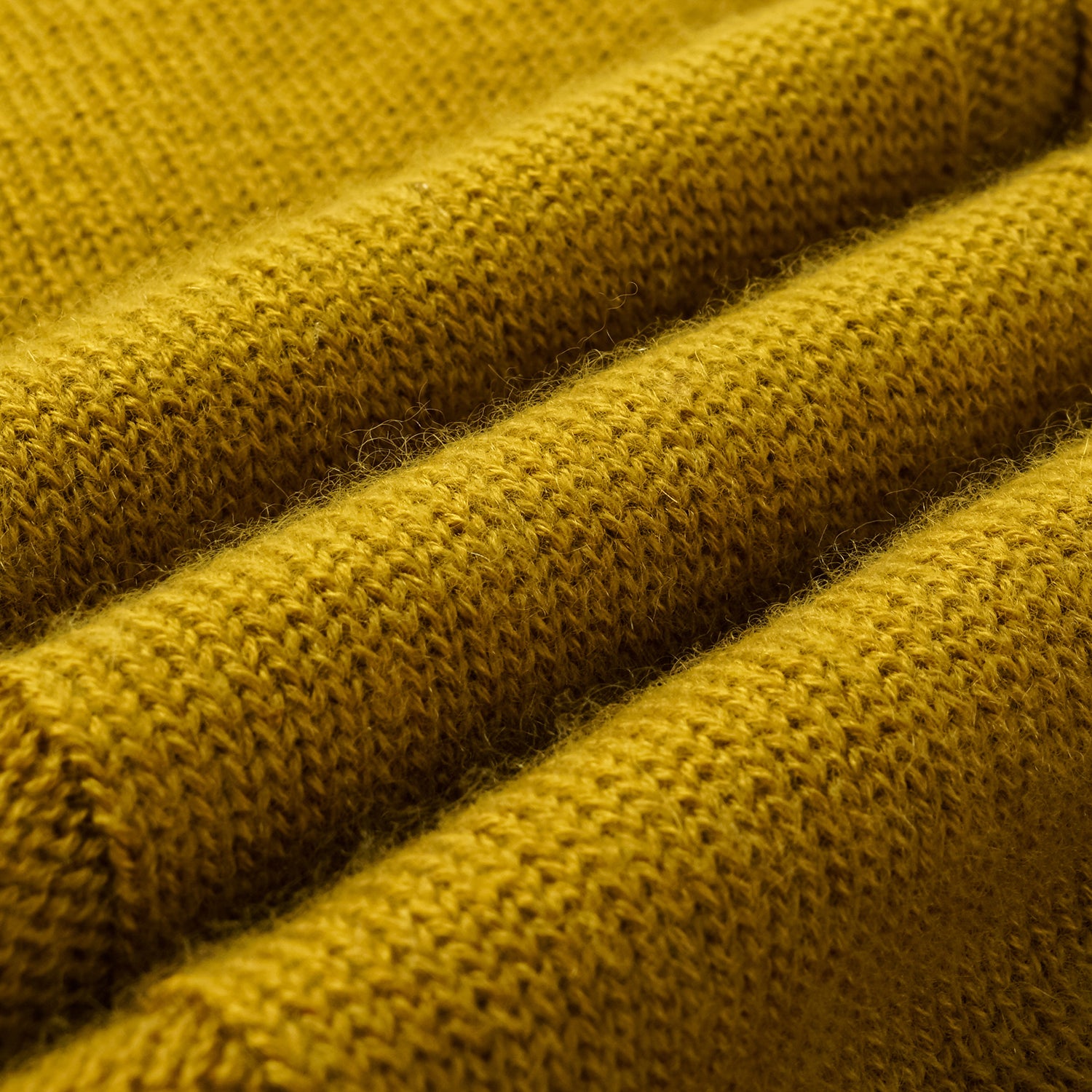 “Autumn Diary” 100%Cashmere V領背心—Mustard