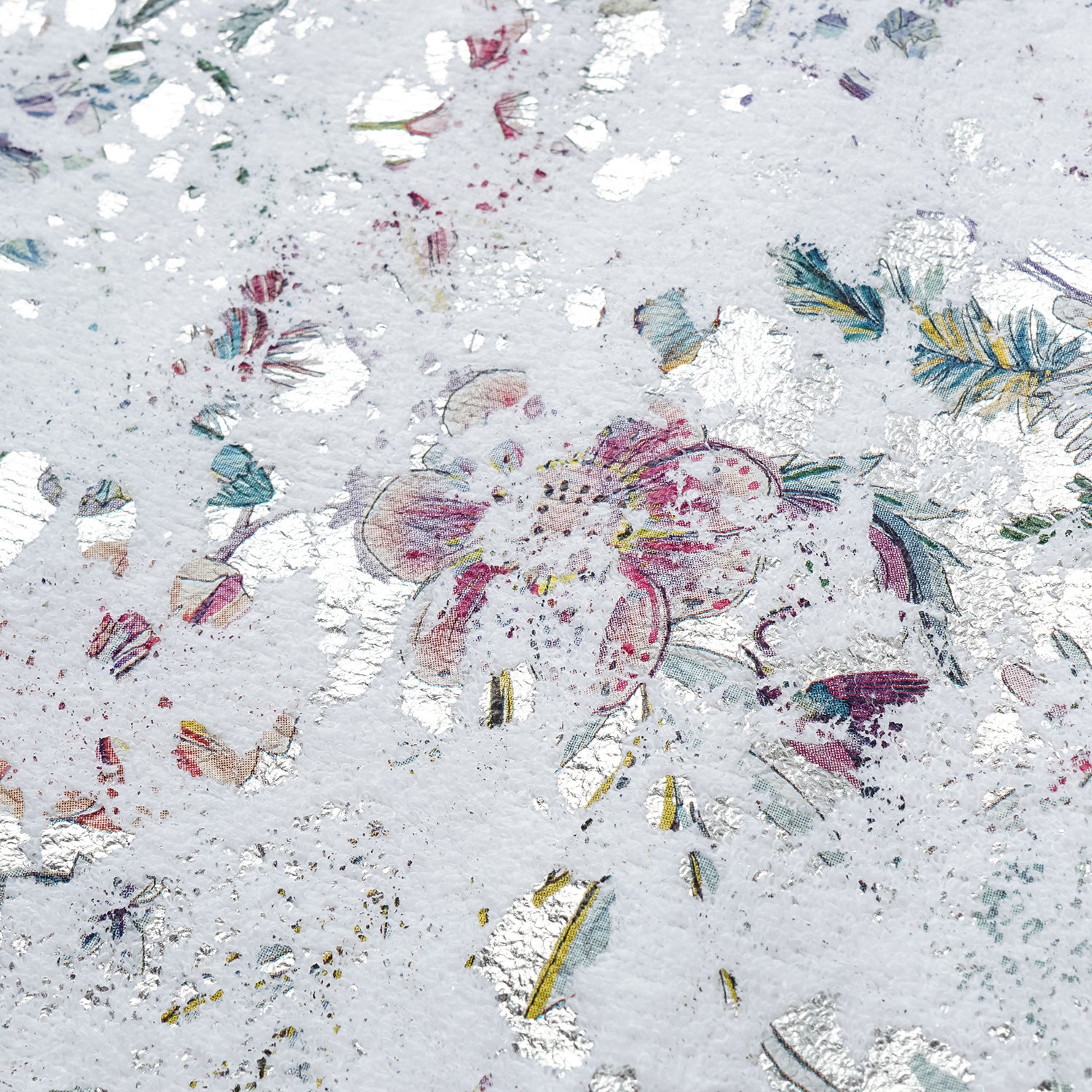 “Imperial Garden Teatime” 義大利銀箔貼花工藝肌理面料輕國風馬甲背心—蝶影醺夢