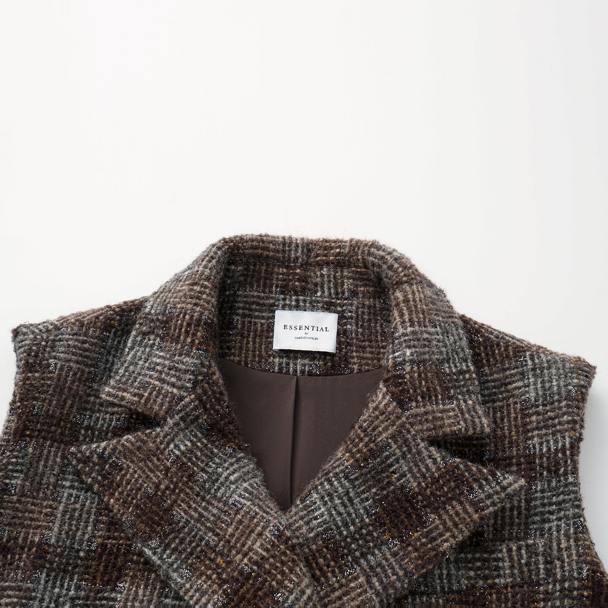 “Weekend At Monaco."絨織格紋細霜織點花呢背心—Midnight Montmartre午夜蒙馬特