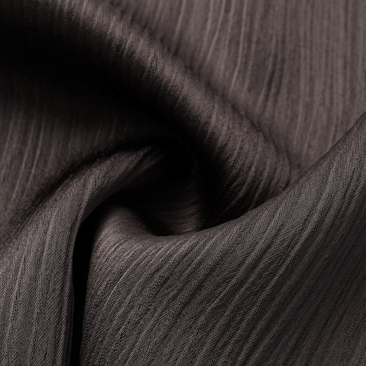 “Easy Go Chic” 韓國壓褶工藝面料喇叭褲 — 皮革咖