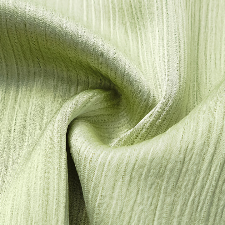 “Easy Go Chic” 韓國壓褶工藝面料喇叭褲 — 氣泡綠