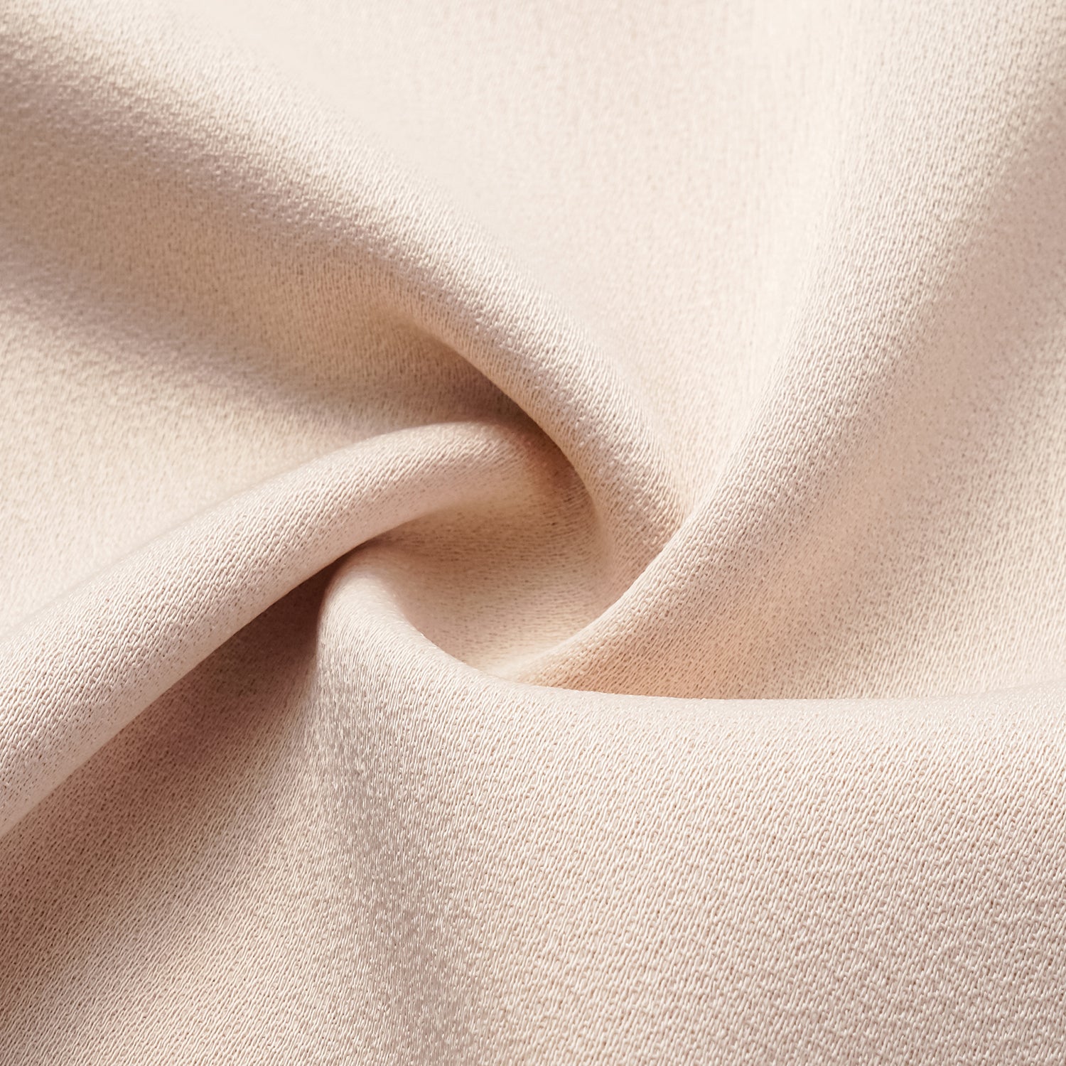 “Autumn Diary ” 珍珠醋酸緞特殊剪裁闊腿長褲 — 裸色