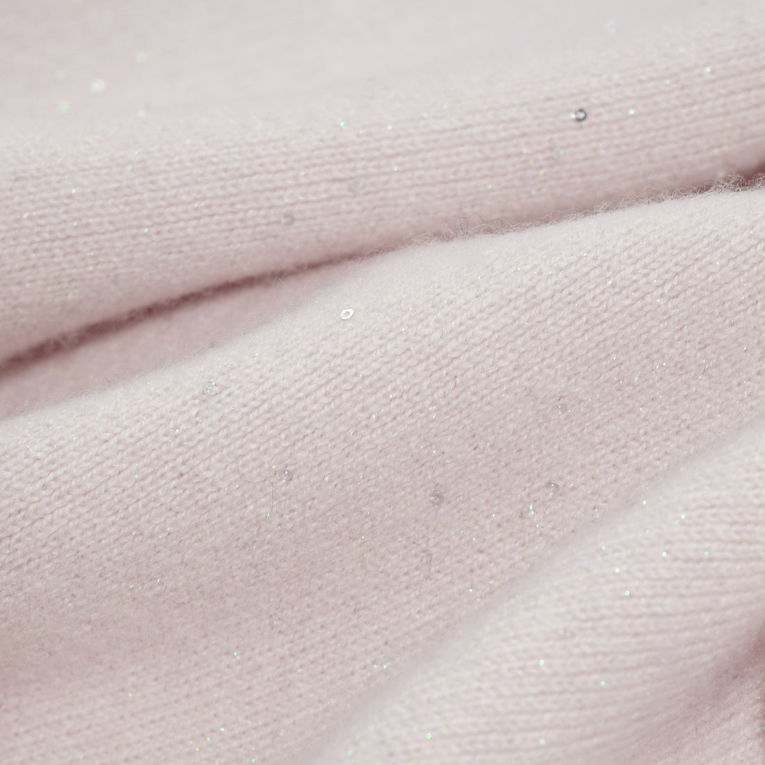 “Winter Diary” 100%Cashmere浮雕緞繡星點長版針織長褲—Blush Peony玫瑰晨露