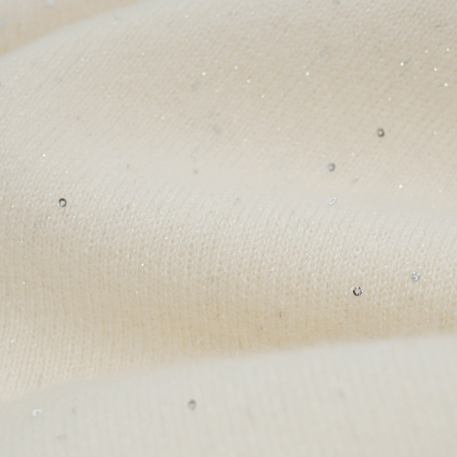 “Winter Diary” 100%Cashmere浮雕緞繡星點長版針織長褲—Sandal Light檀香白茶