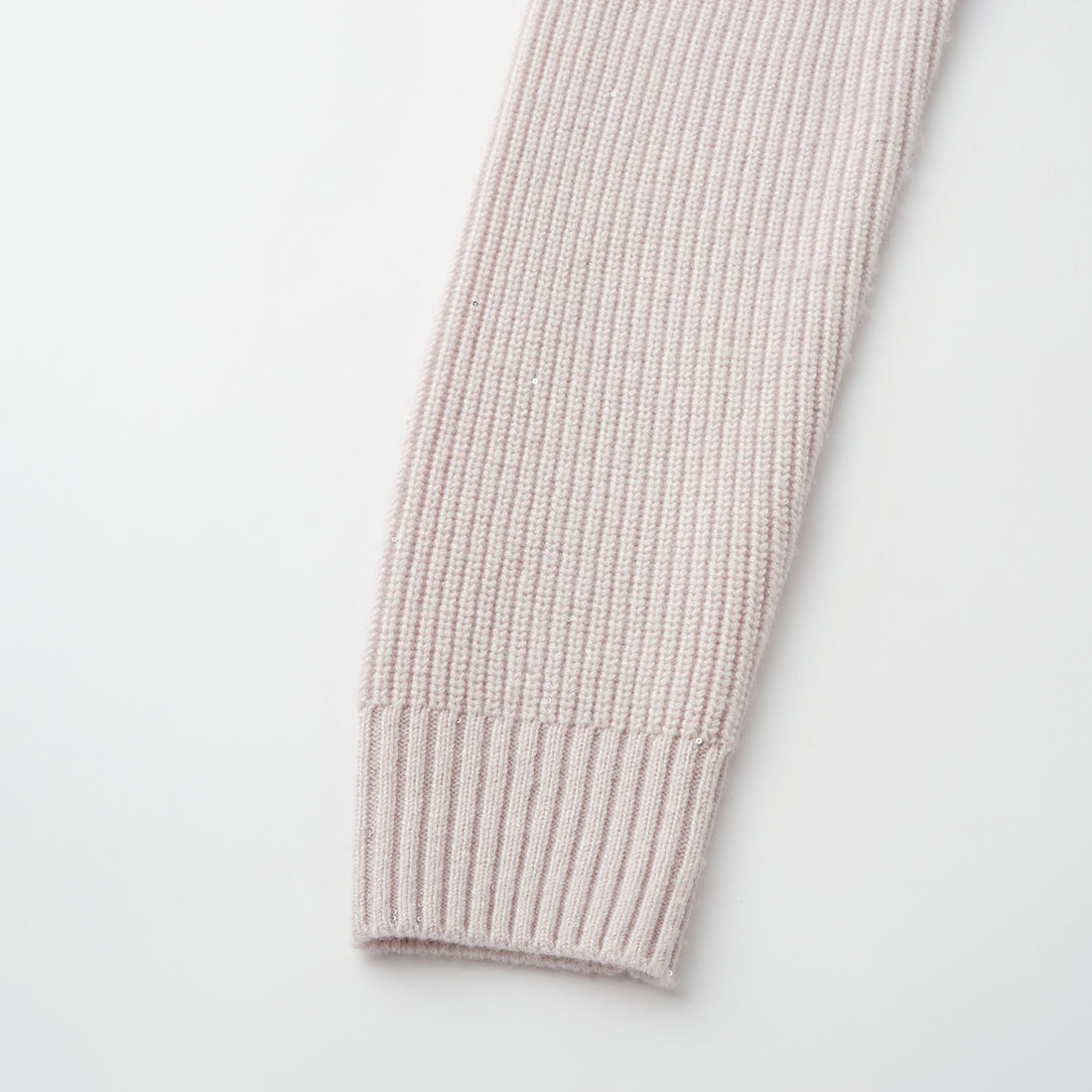 “Winter Diary” 100%Cashmere浮雕緞繡星點針織外套—Blush Peony玫瑰晨露