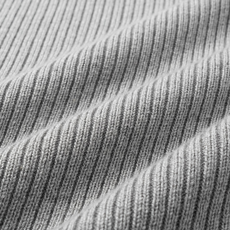 “Spring diary.” Silk Cashmere真絲喀什米爾針織立體打褶闊腿褲—Ash