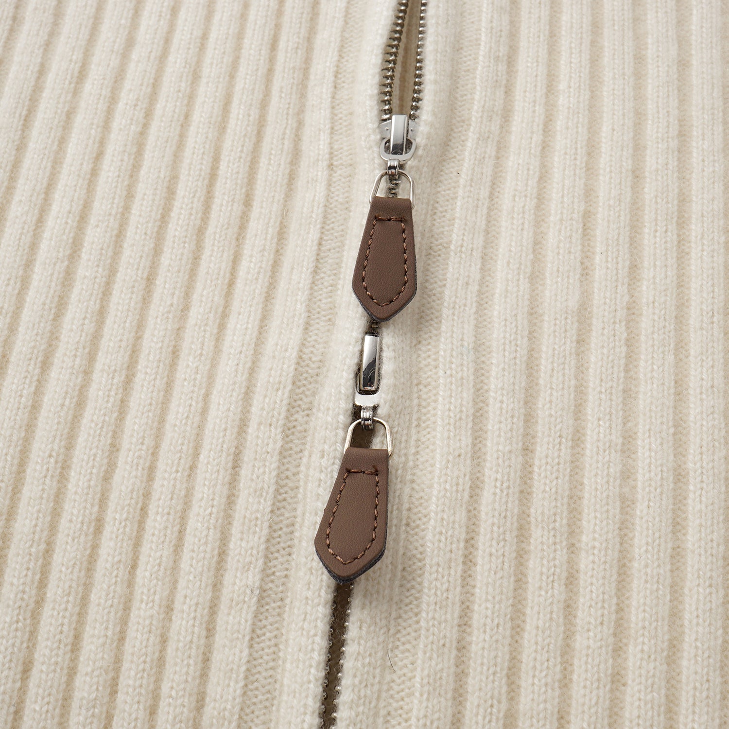 “Winter Diary” 100% Cashmere柔韌羅紋合身立領針織外套—Softcloud Kiss棉雲之吻