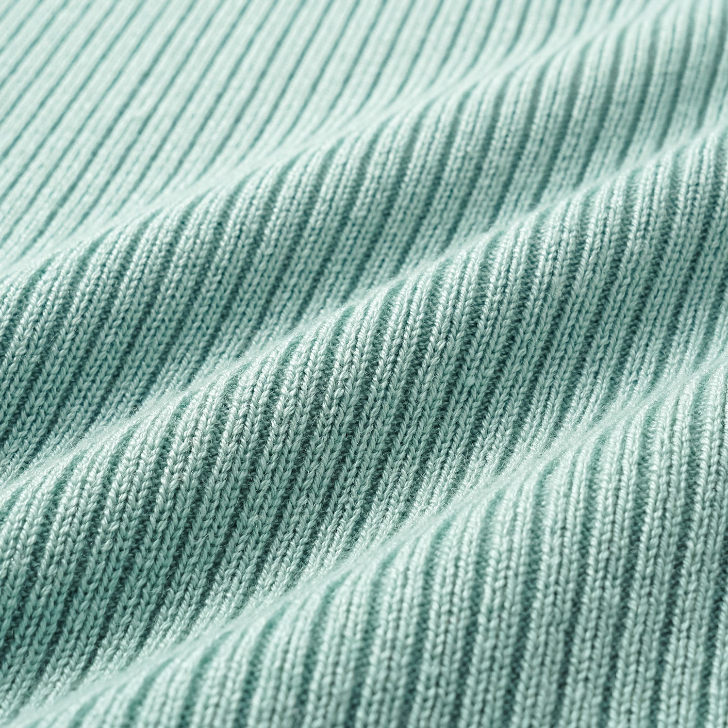 “Spring diary.” Silk Cashmere真絲喀什米爾針織立體打褶闊腿褲—Mint