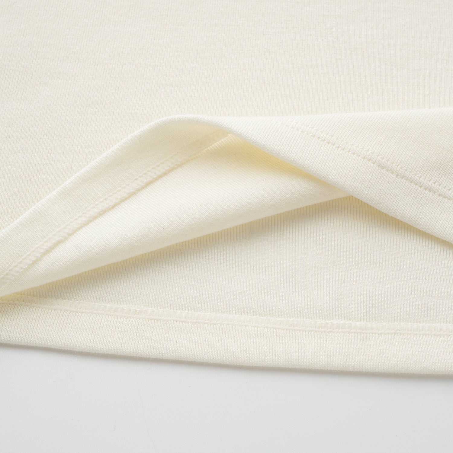 "Heart Warmth"極柔羊毛緞邊BraTop—柔煦白