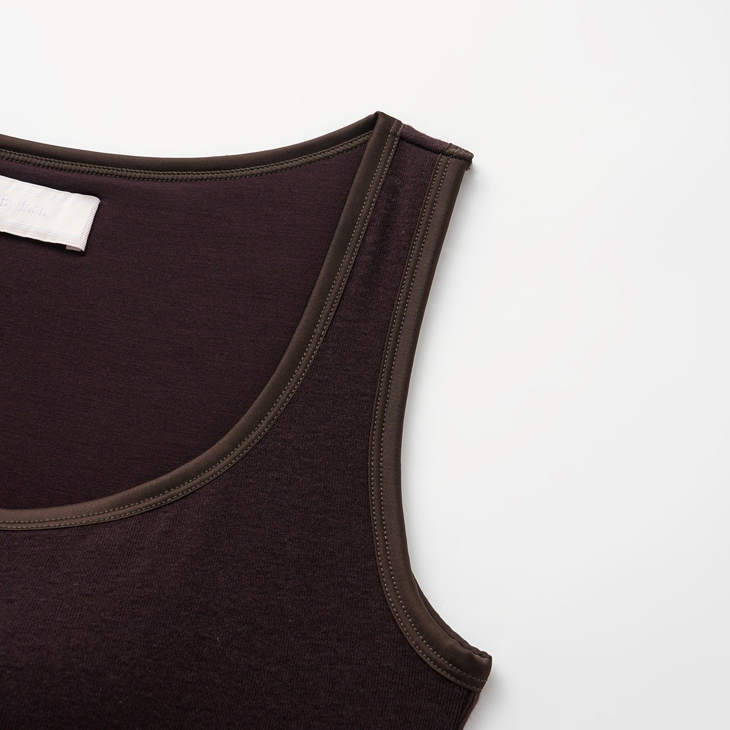 "Heart Warmth"極柔羊毛緞邊BraTop—暮紫棕