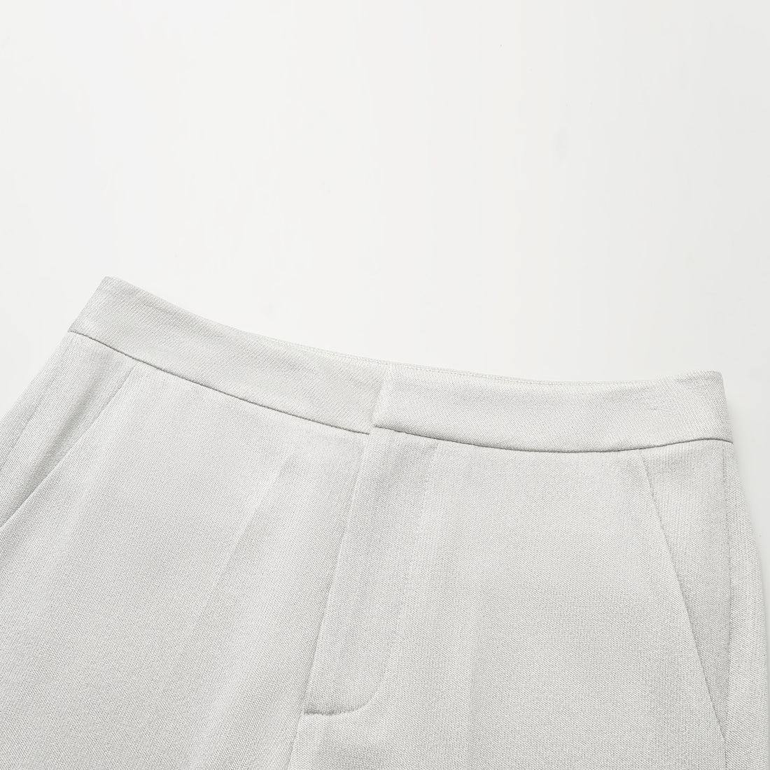 'Easy Go Chic' acetate jersey flared pants - Silver 