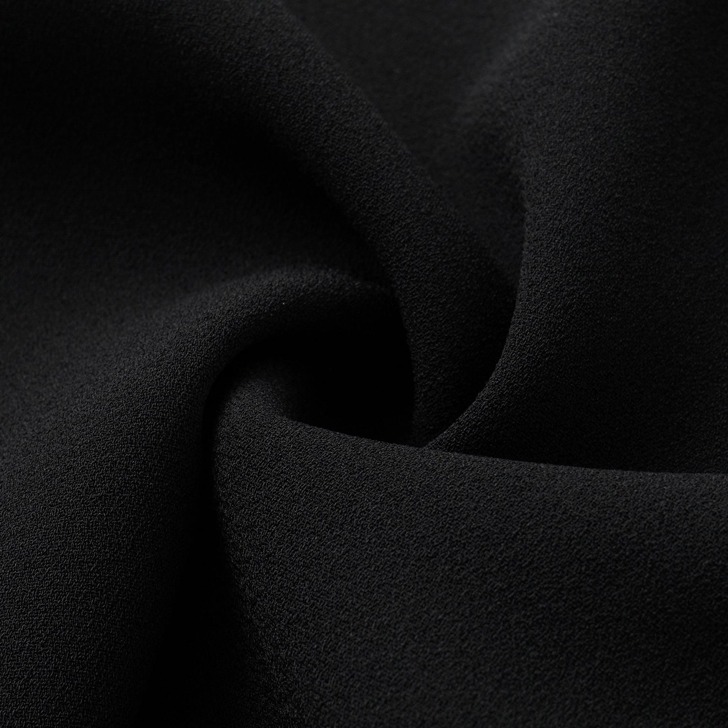 ”The Atelier.” 抗皺肌理醋酸高級訂製軟馬甲工藝高腰九分褲 — 黑