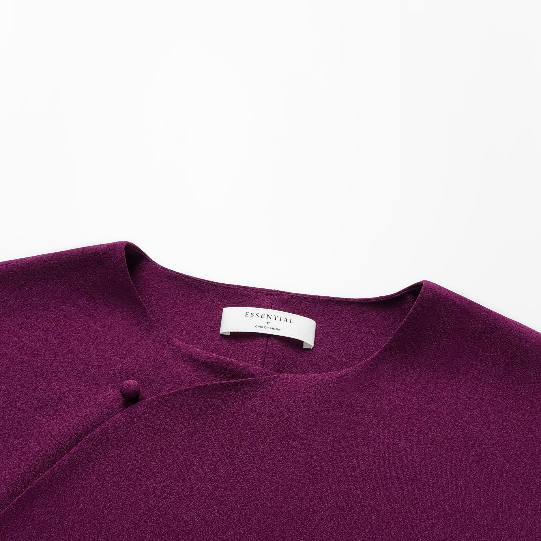 “秋意” 輕國風短袖罩衫 — 紫