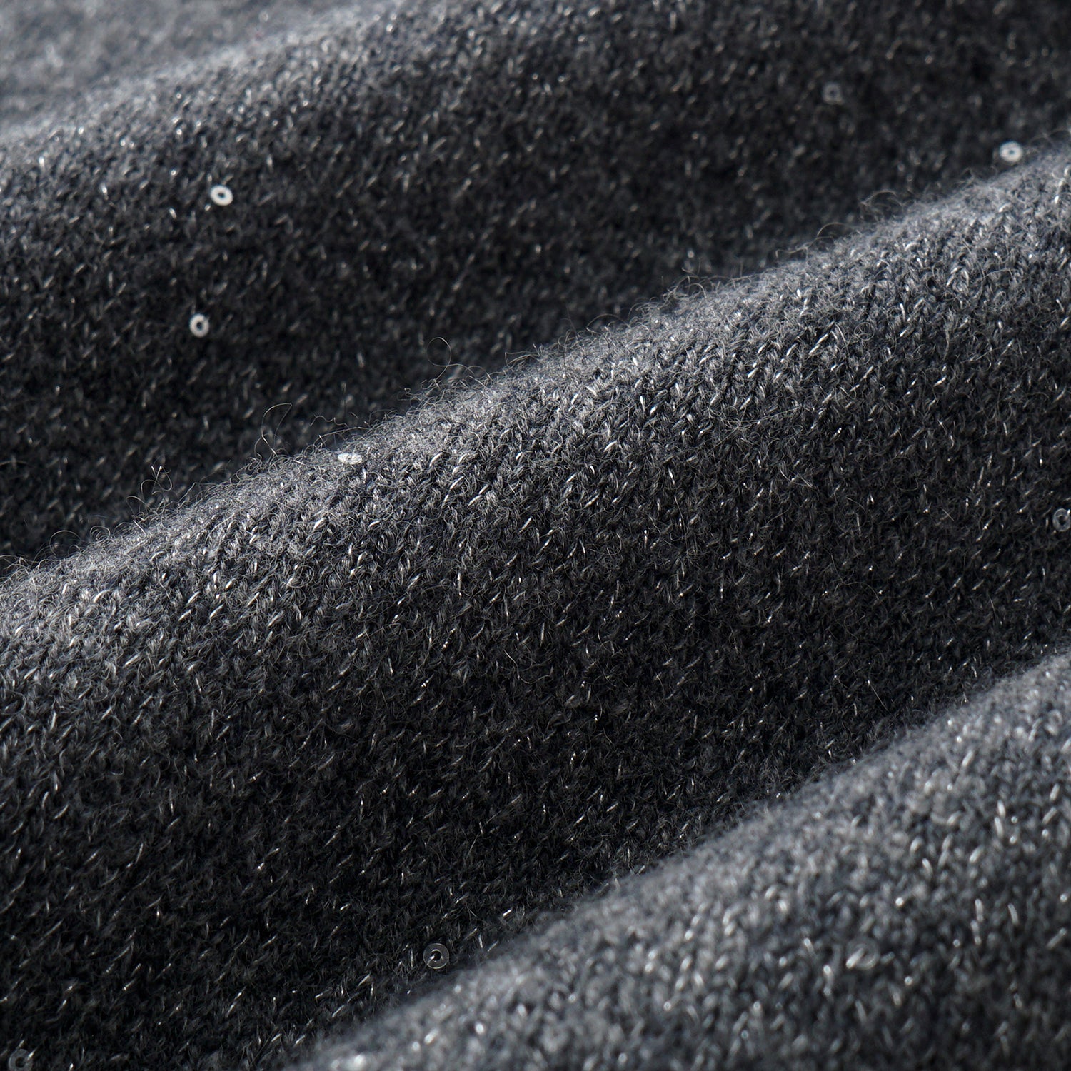 “Winter Diary” 100%Cashmere 浮雕緞繡星點長版針織長褲—Cedar Smoke雪松煙衫