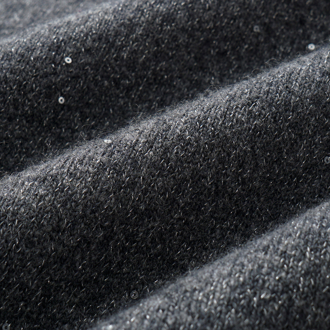 “Winter Diary” 100%Cashmere 浮雕緞繡星點長版針織長褲—Cedar Smoke雪松煙衫