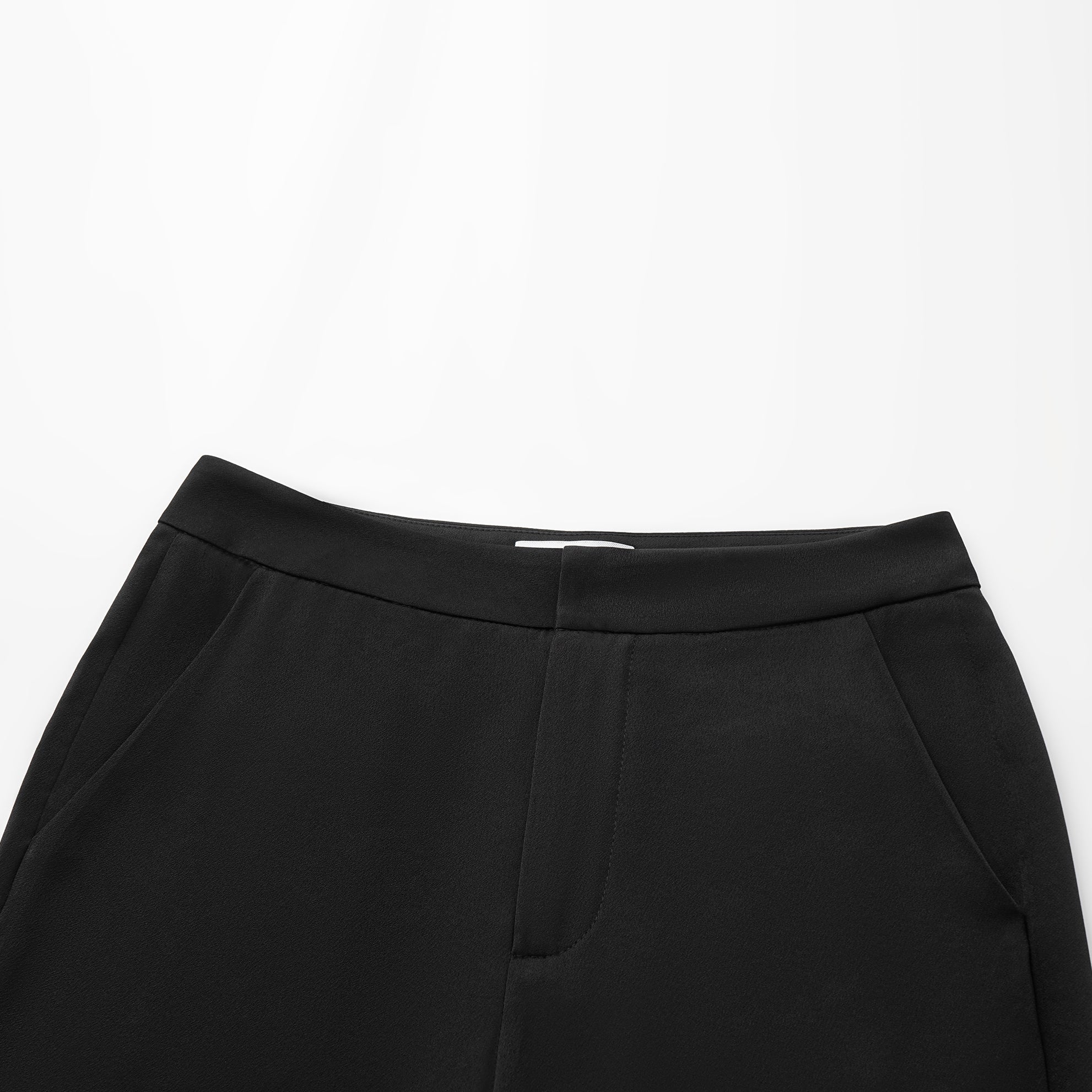 "Speak Sleek." 醋酸喇叭褲 — Black