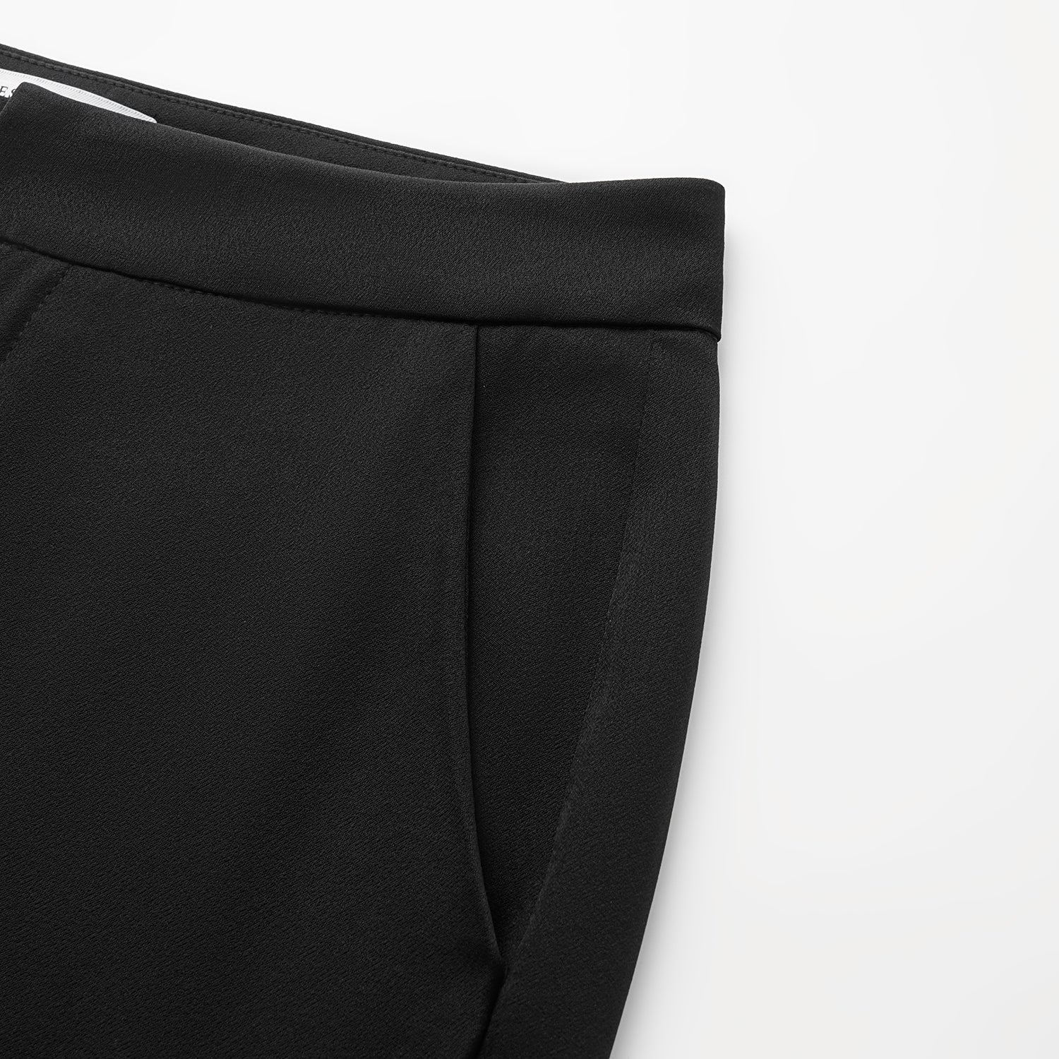 "Speak Sleek." 醋酸喇叭褲 — Black