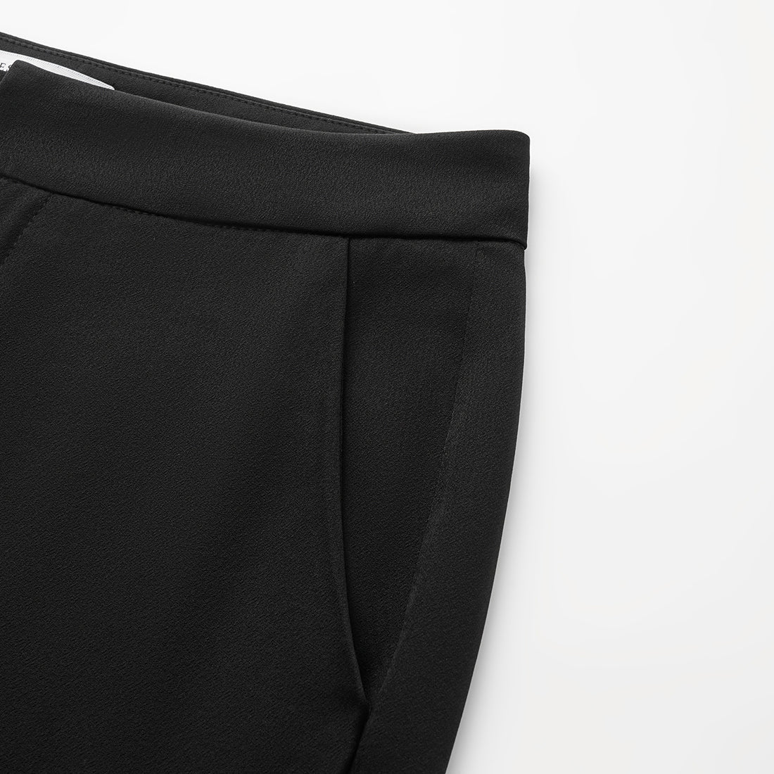 "Speak Sleek." 醋酸喇叭褲 — Black